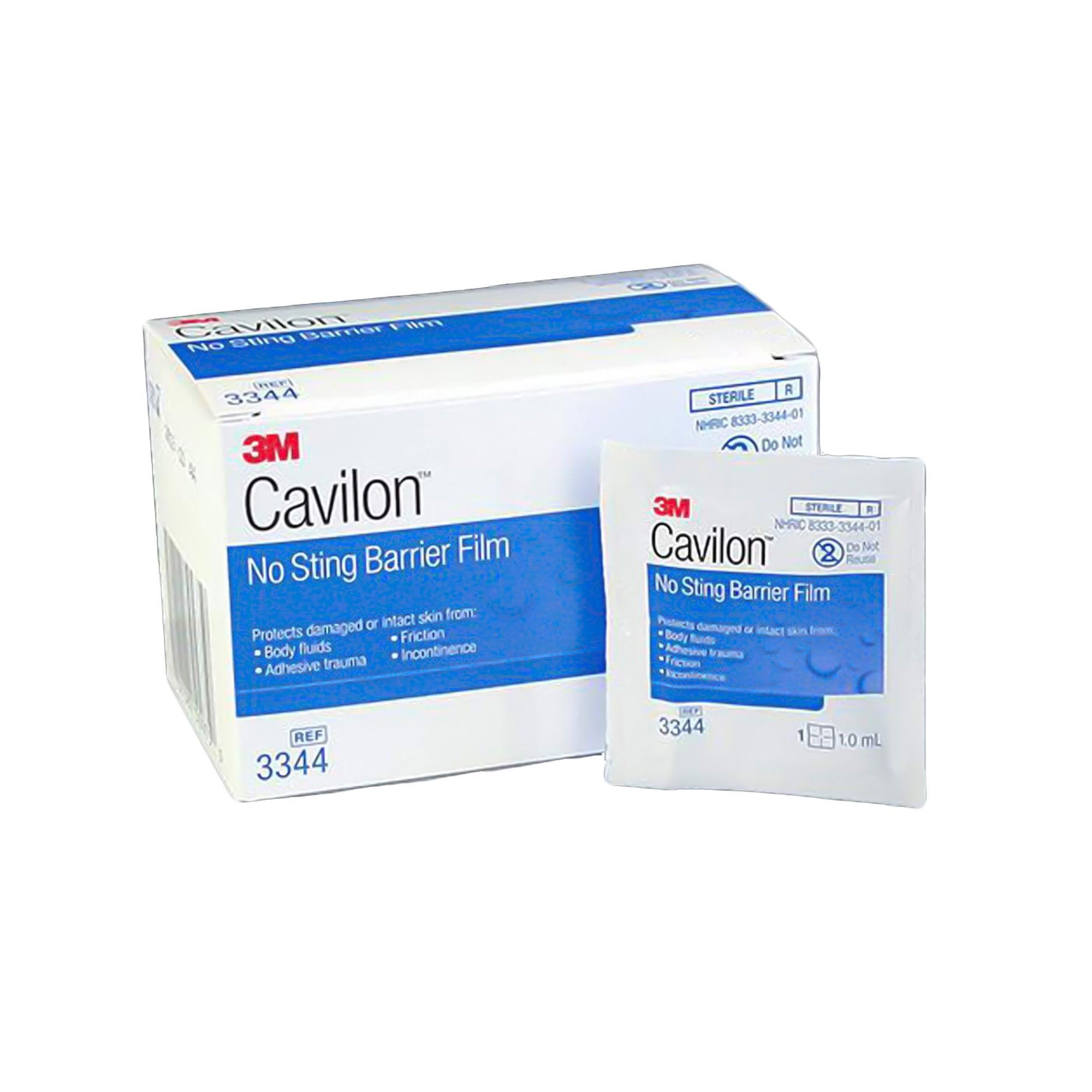Solventum Corporation - Skin Barrier Wipe 3M™ Cavilon™ No Sting 35 to 65% Strength Hexamethyldisiloxane / Isooctane / Acrylate Terpolymer / Polyphenylmethylsiloxane Individual Packet Sterile [120/CS]