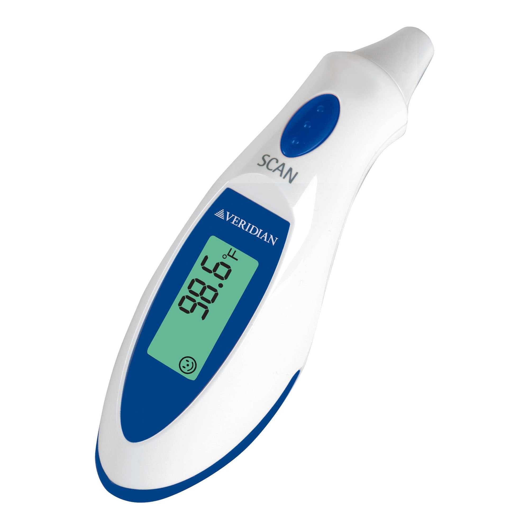 Veridian Healthcare LLC - Tympanic Ear Thermometer Veridian Ear Probe Handheld [24/CS]
