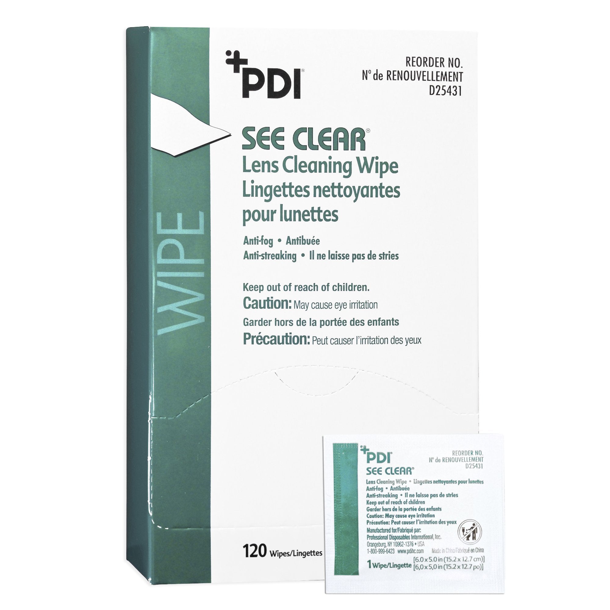 Professional Disposables - See Clear® Lens Cleaning Wipe [1440/CS]