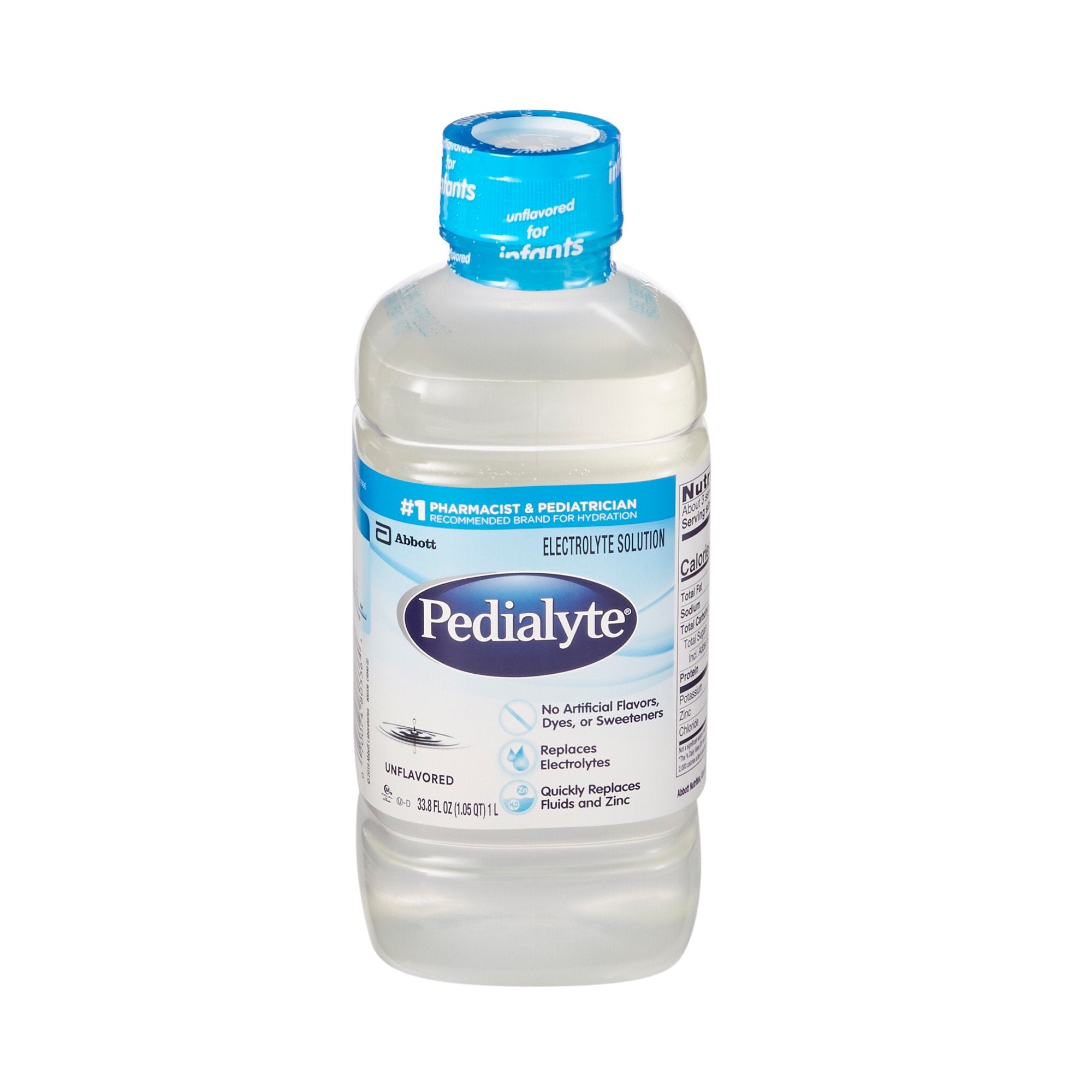 Abbott Nutrition - Oral Electrolyte Solution Pedialyte® Classic Unflavored 33.8 oz. Electrolyte [8/CS]