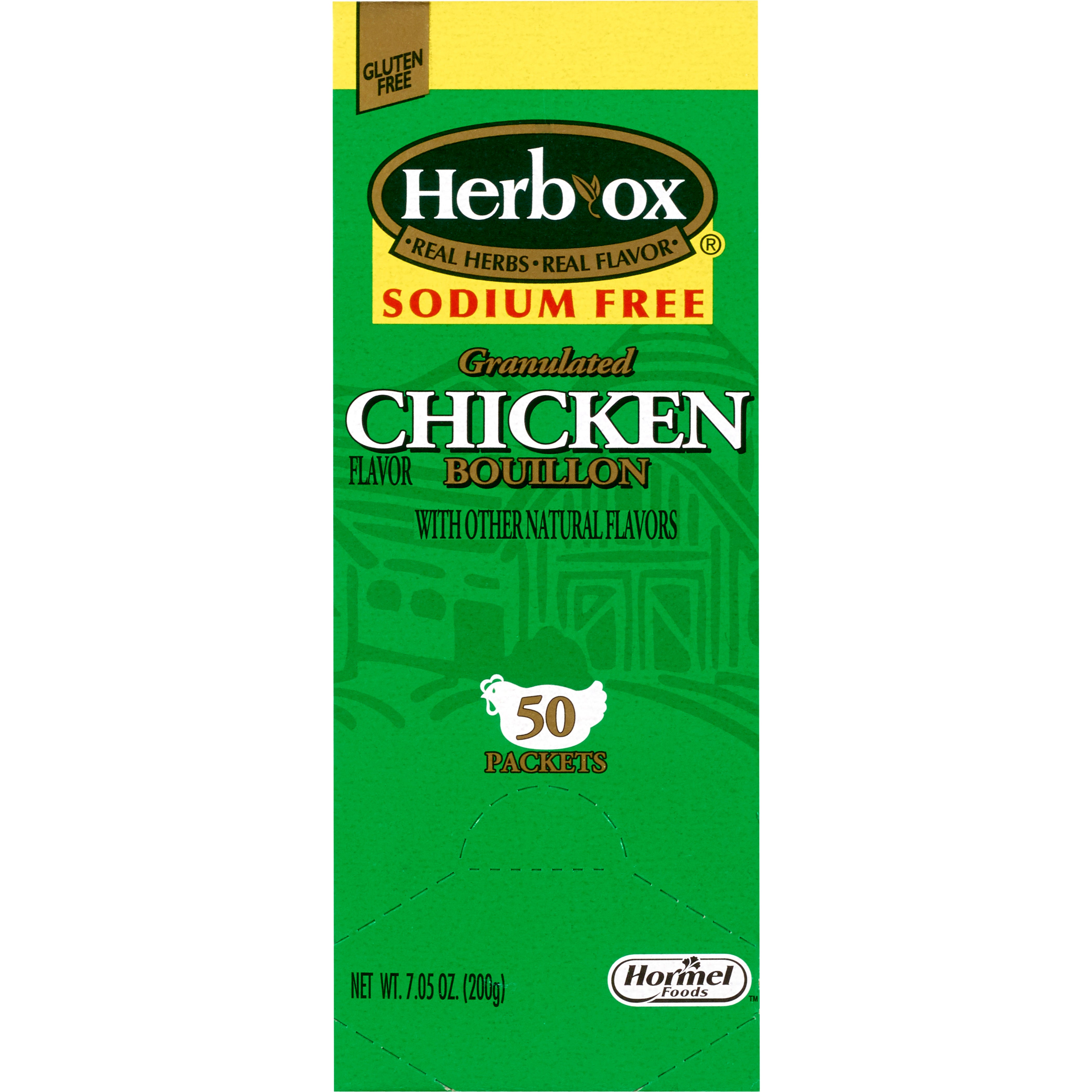 Lyons Magnus LLC - Instant Broth Herb-Ox® Sodium Free Chicken Flavor Liquid 8 oz. Individual Packet [50/BX]