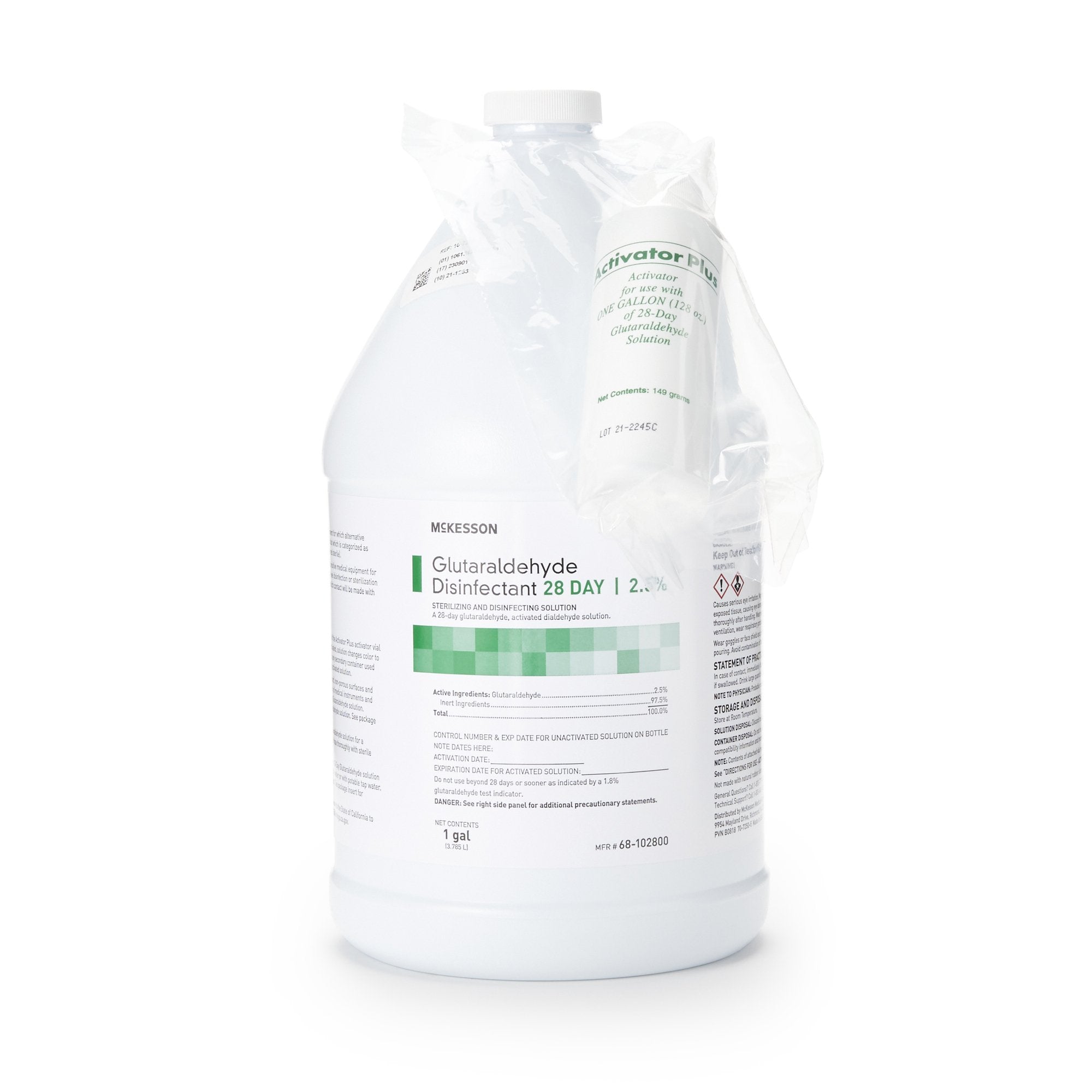 McKesson Brand - Glutaraldehyde High-Level Disinfectant McKesson 28 Day Activation Required Liquid 1 gal. Jug Reusable [1/GL]