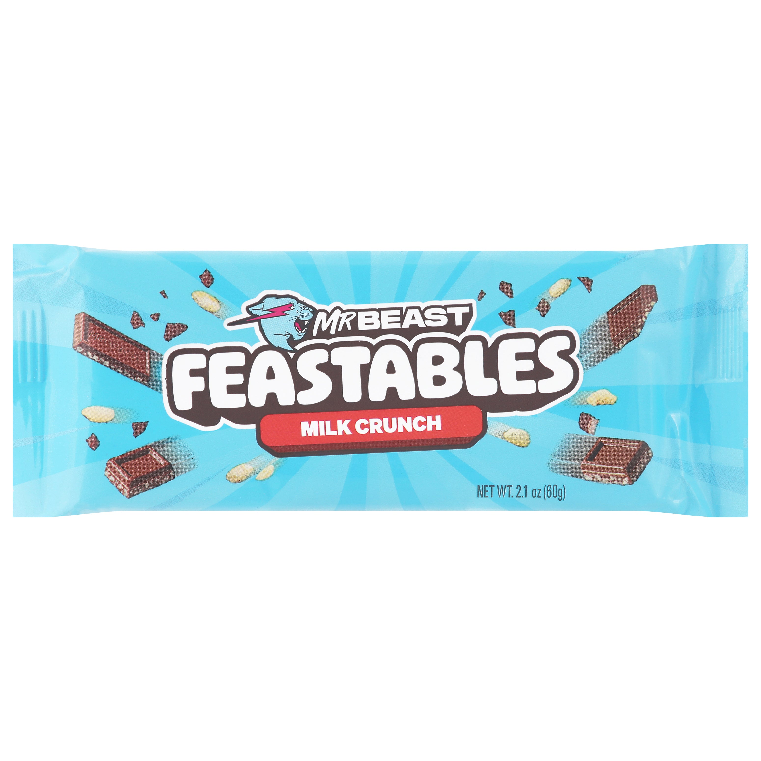 Feastables Milk Crunch Milk Chocolate 2.1 oz - Case of 10