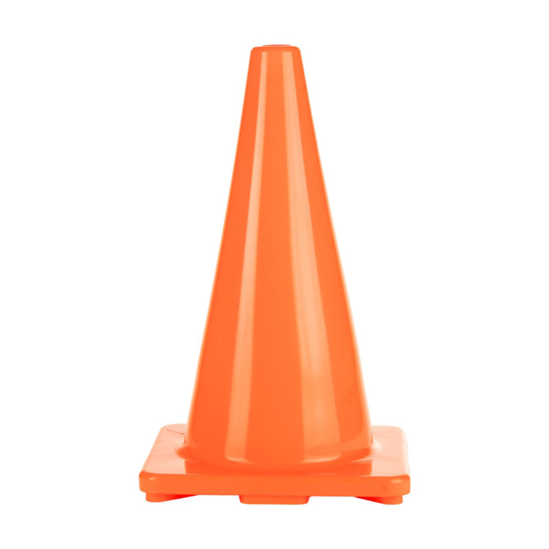 CHAMPION SPORTS - Hi-Visibility Flexible Vinyl Cone, Weighted, Orange, 18" Length