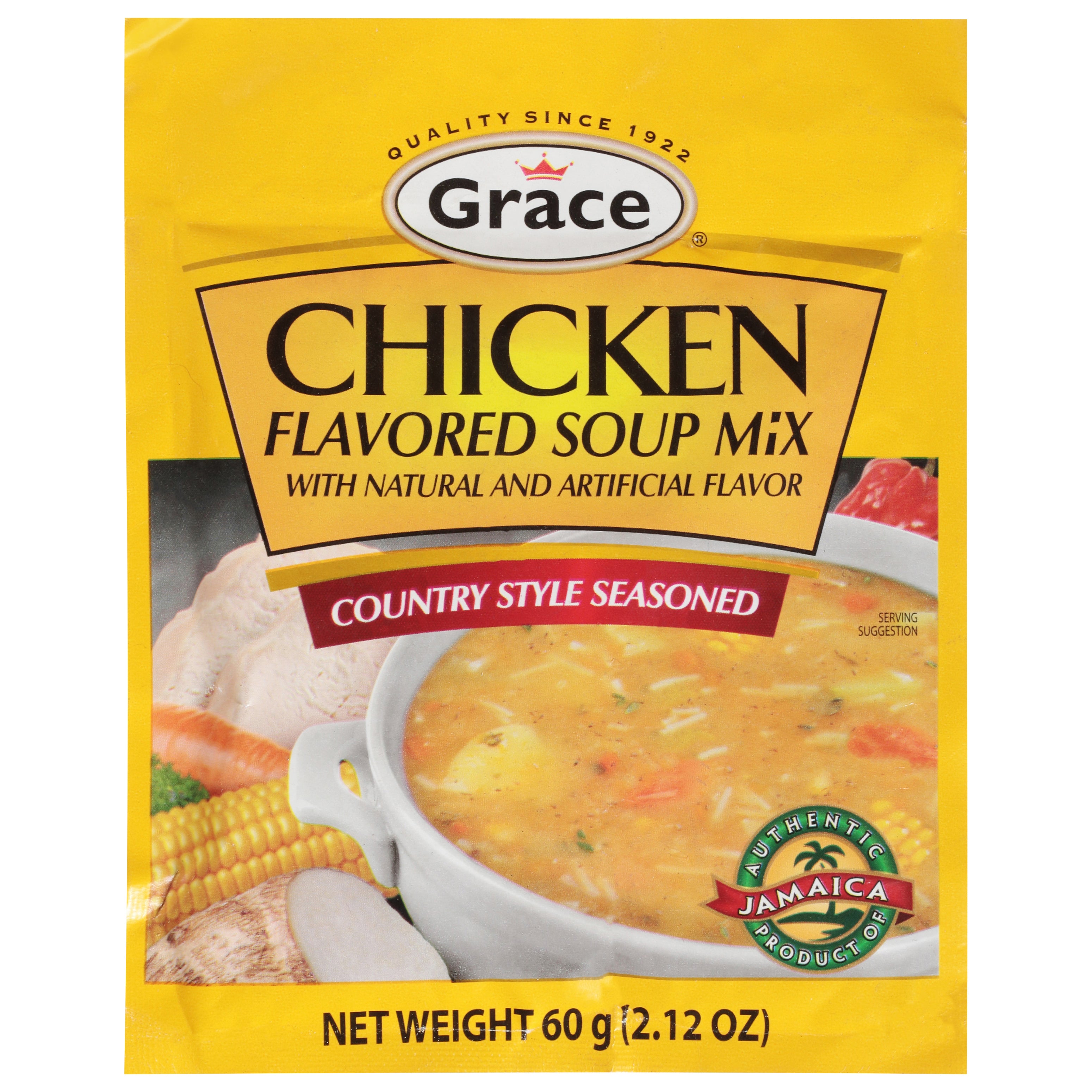 Grace Country Style Seasoned Chicken Flavored Soup Mix 2.12 oz - Case of 12