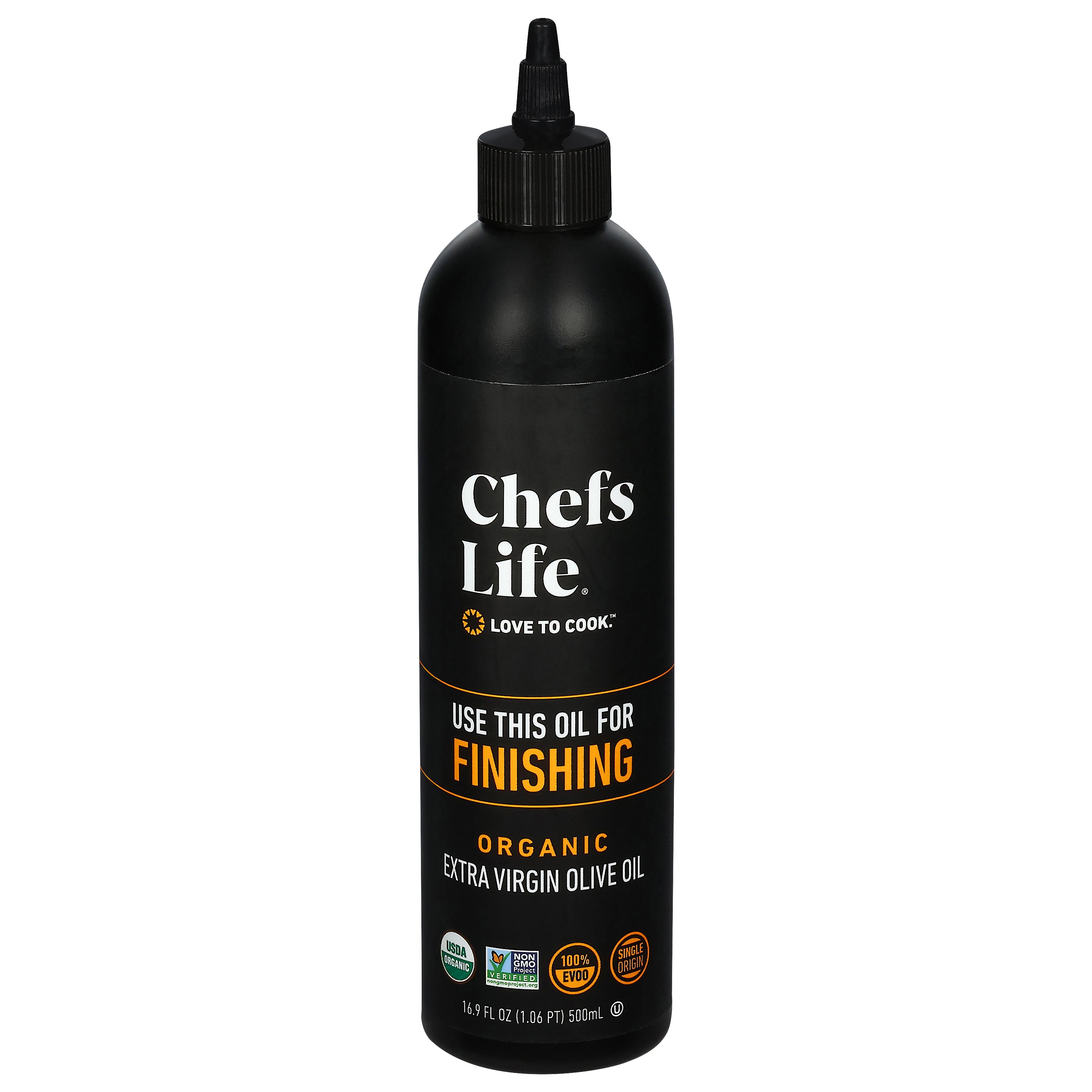 Chefs Life Extra Virgin Organic Finishing Olive Oil 16.9 fl oz - Case of 6
