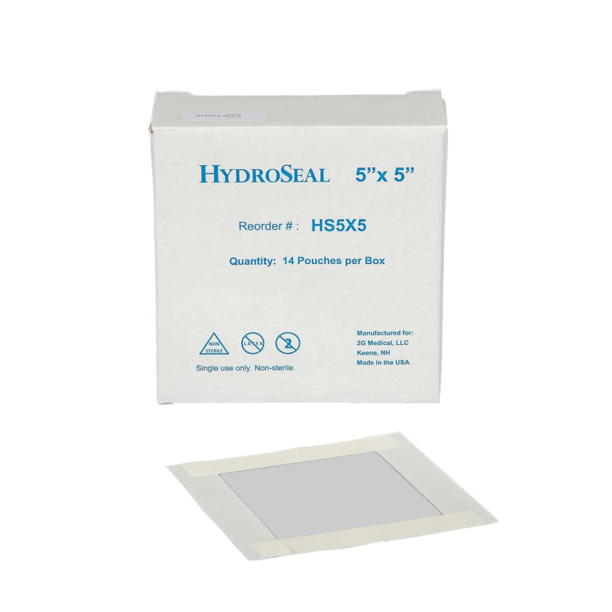 2G Medical LLC - IV Site Barrier Protector HydroSeal 5 X 5 Inch [14/BX]