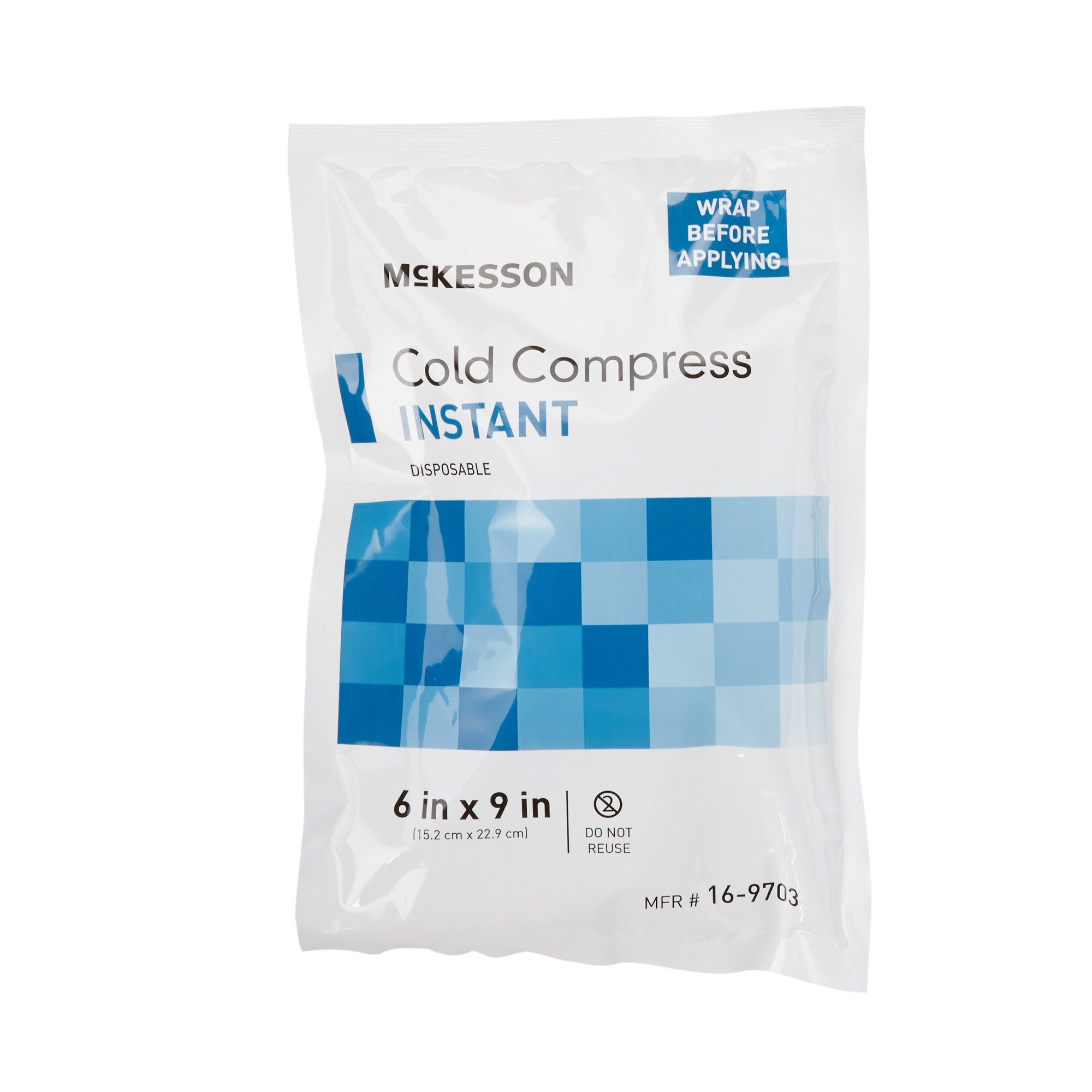 McKesson Brand - Instant Cold Pack McKesson General Purpose 6 X 9 Inch Plastic / Calcium Ammonium Nitrate / Water Disposable [1/EA]
