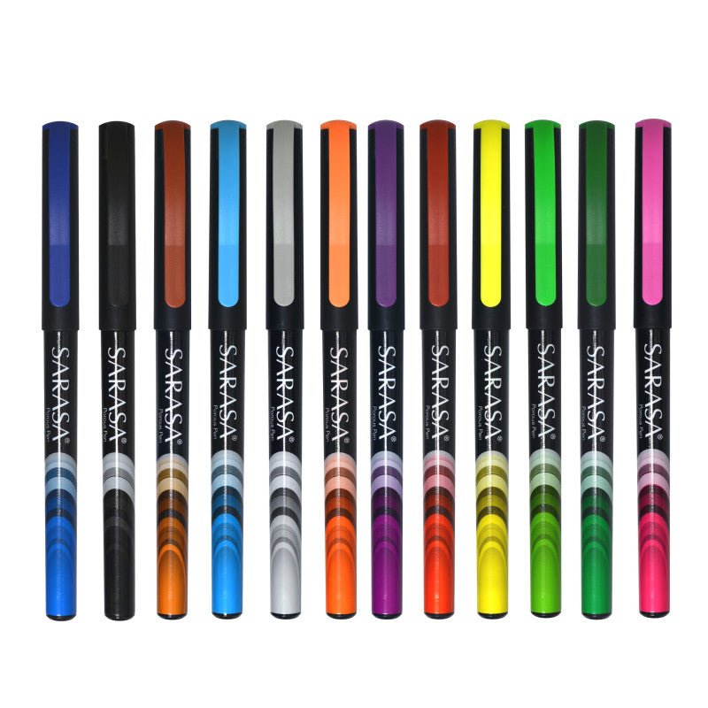ZEBRA PEN - Sarasa® Fineliner Pens, Assorted, 12-Pack