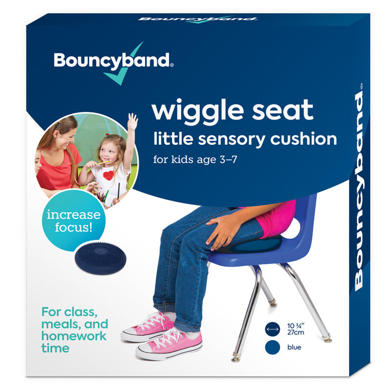 BOUNCYBAND - Little Wiggle Seat Sensory Cushion, Blue