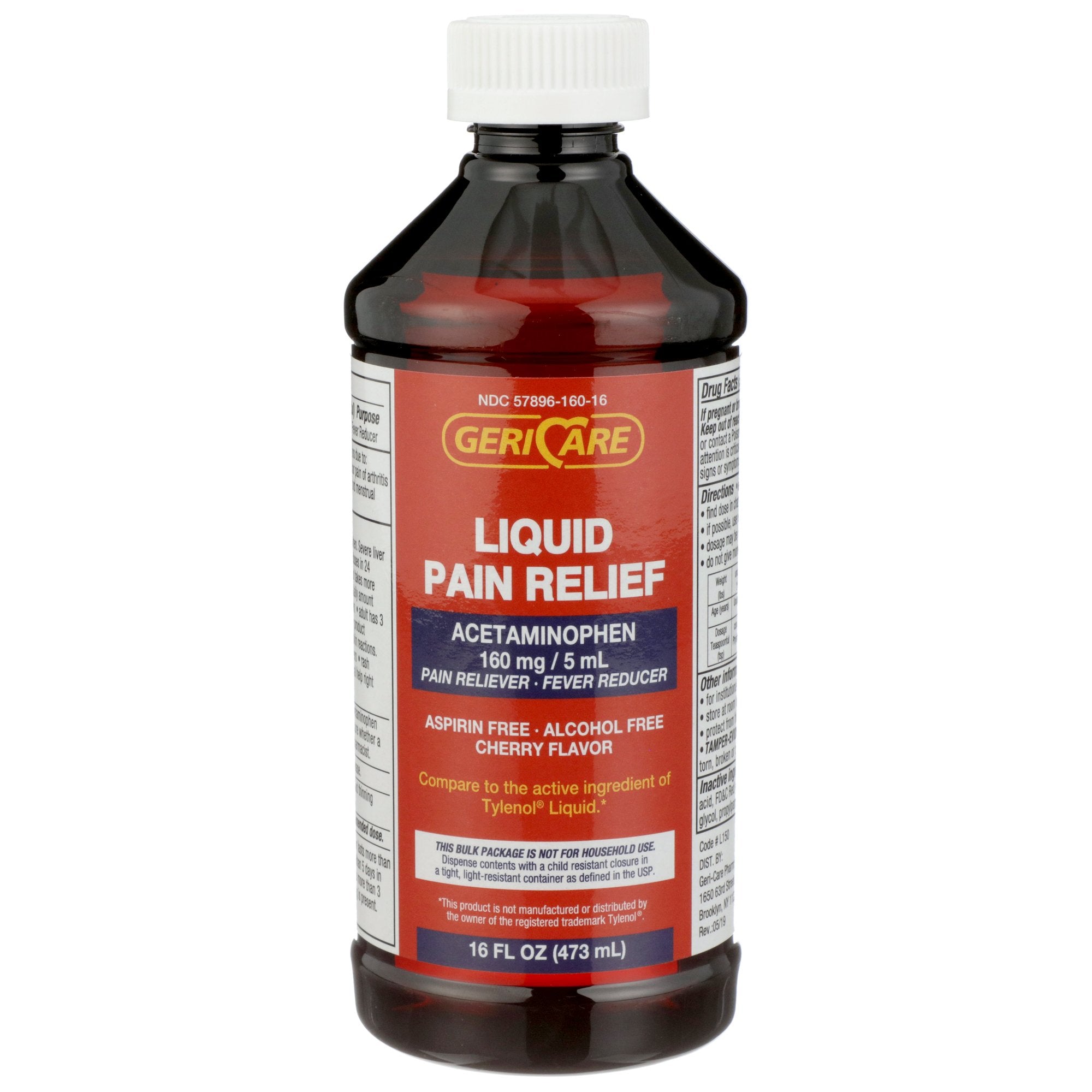 Geri-Care - Pain Relief Geri-Care® 160 mg / 5 mL Strength Acetaminophen Liquid 16 oz. [1/BT]