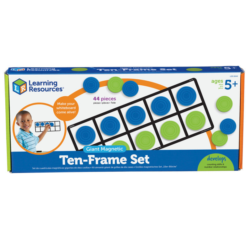 LEARNING RESOURCES - Giant Magnetic Ten-Frame Set