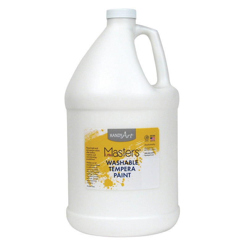 HANDY ART - Little Masters® Washable Tempera Paint, White, Gallon