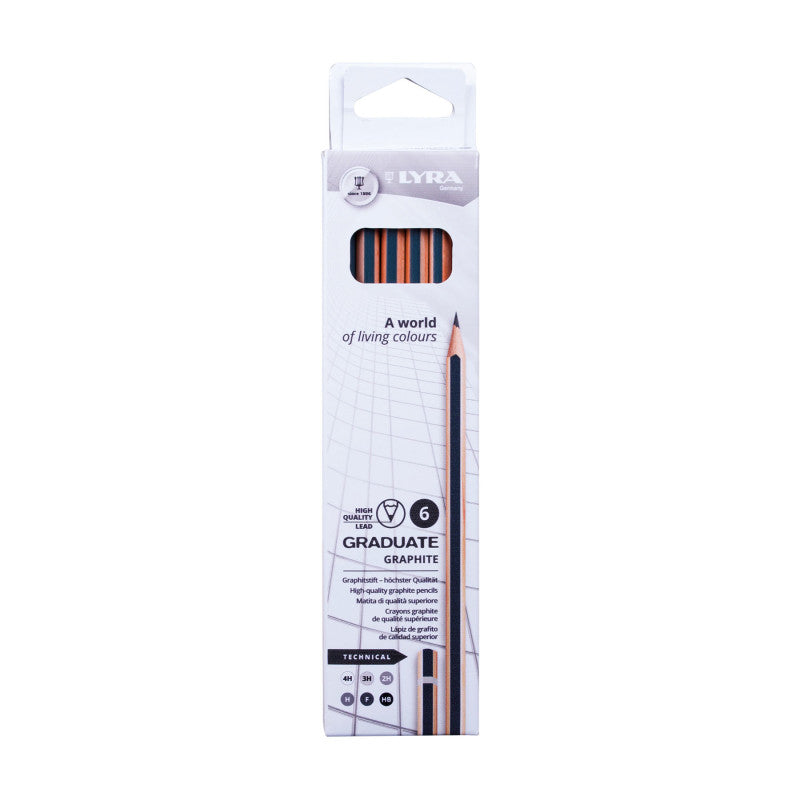 Graduate Graphite Pencil, Technical Set, 6 Pieces