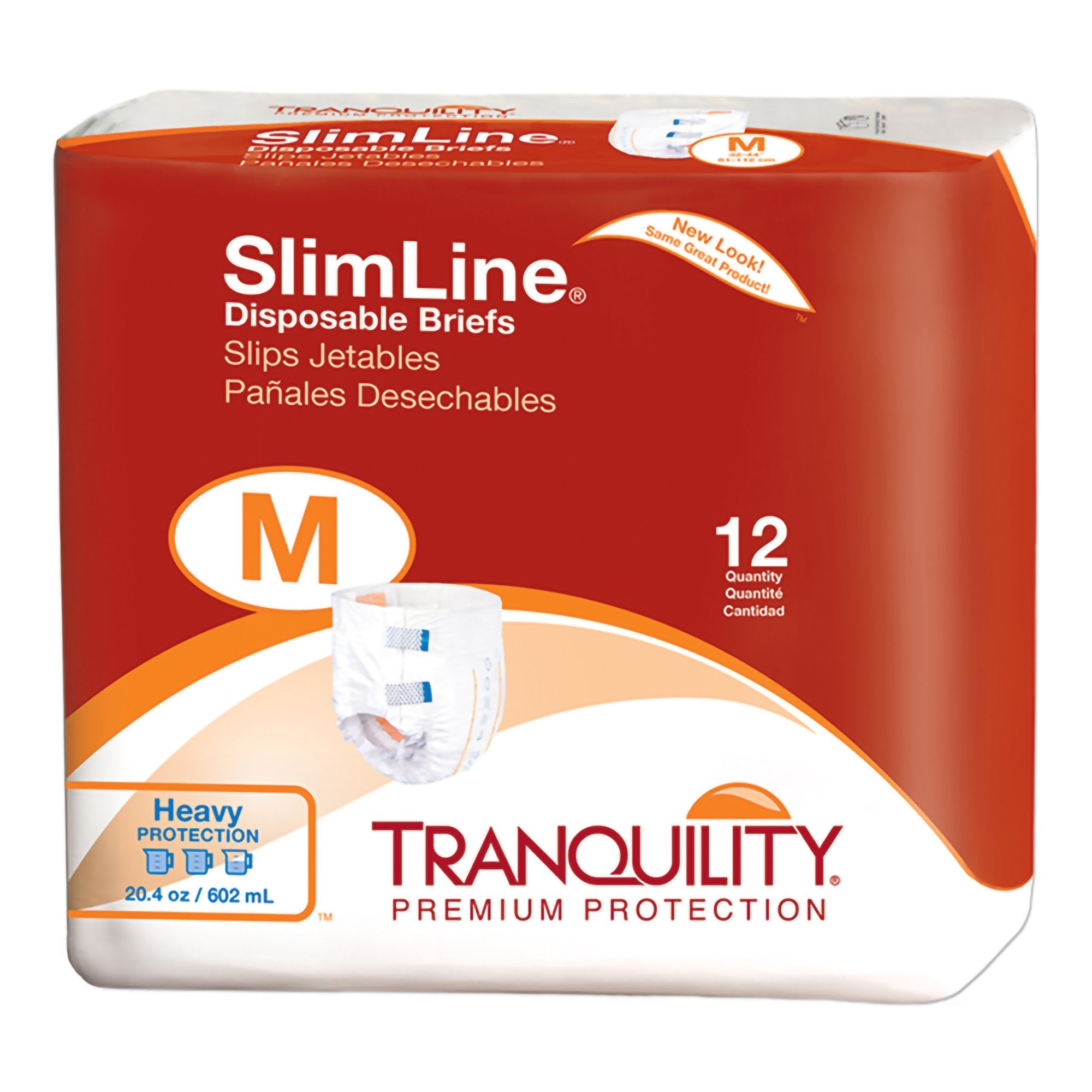 Principle Business Enterprises - Unisex Adult Incontinence Brief Tranquility® Slimline® Medium Disposable Heavy Absorbency [1/PK]