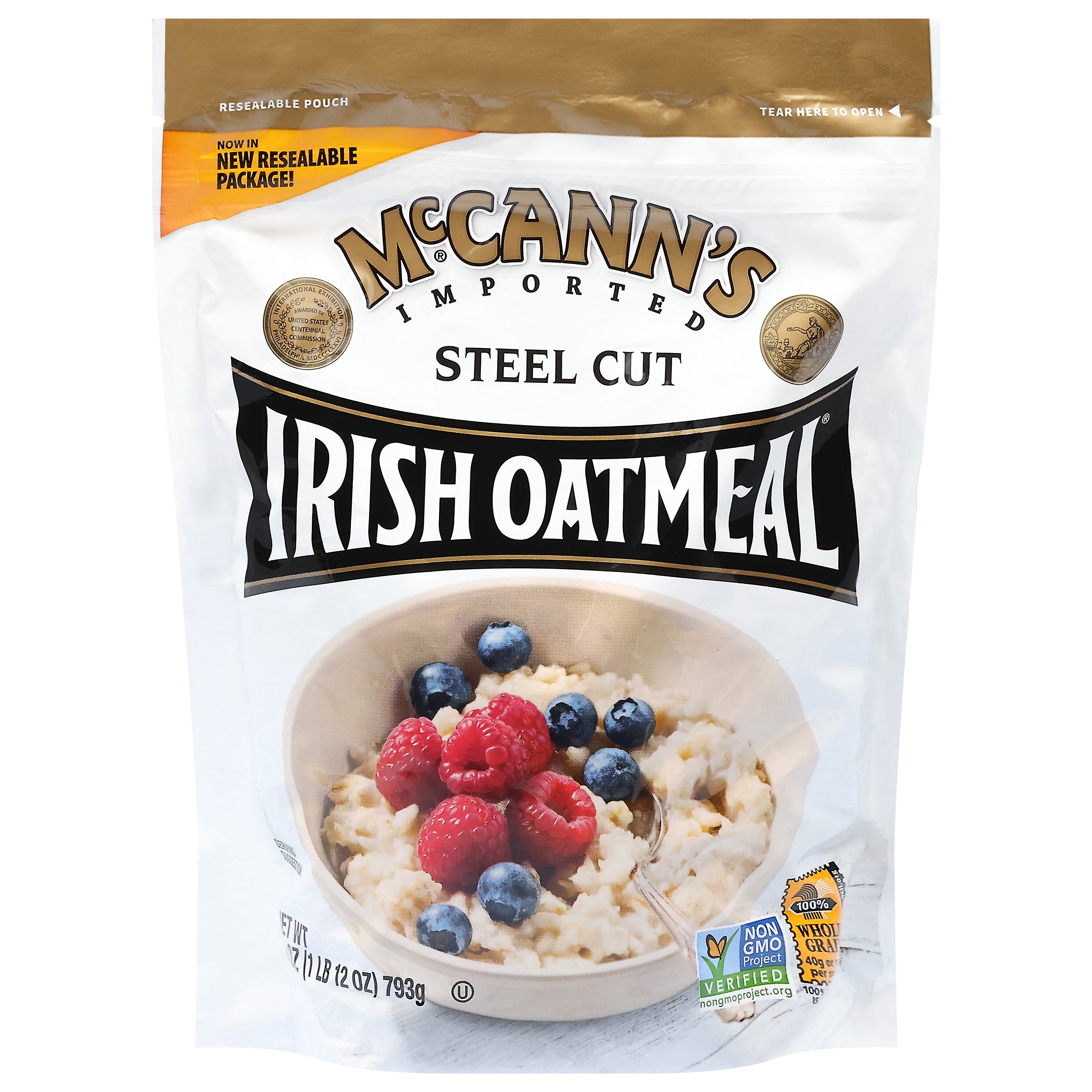 McCann's Steel Cut Irish Oatmeal 28 oz - Case of 6