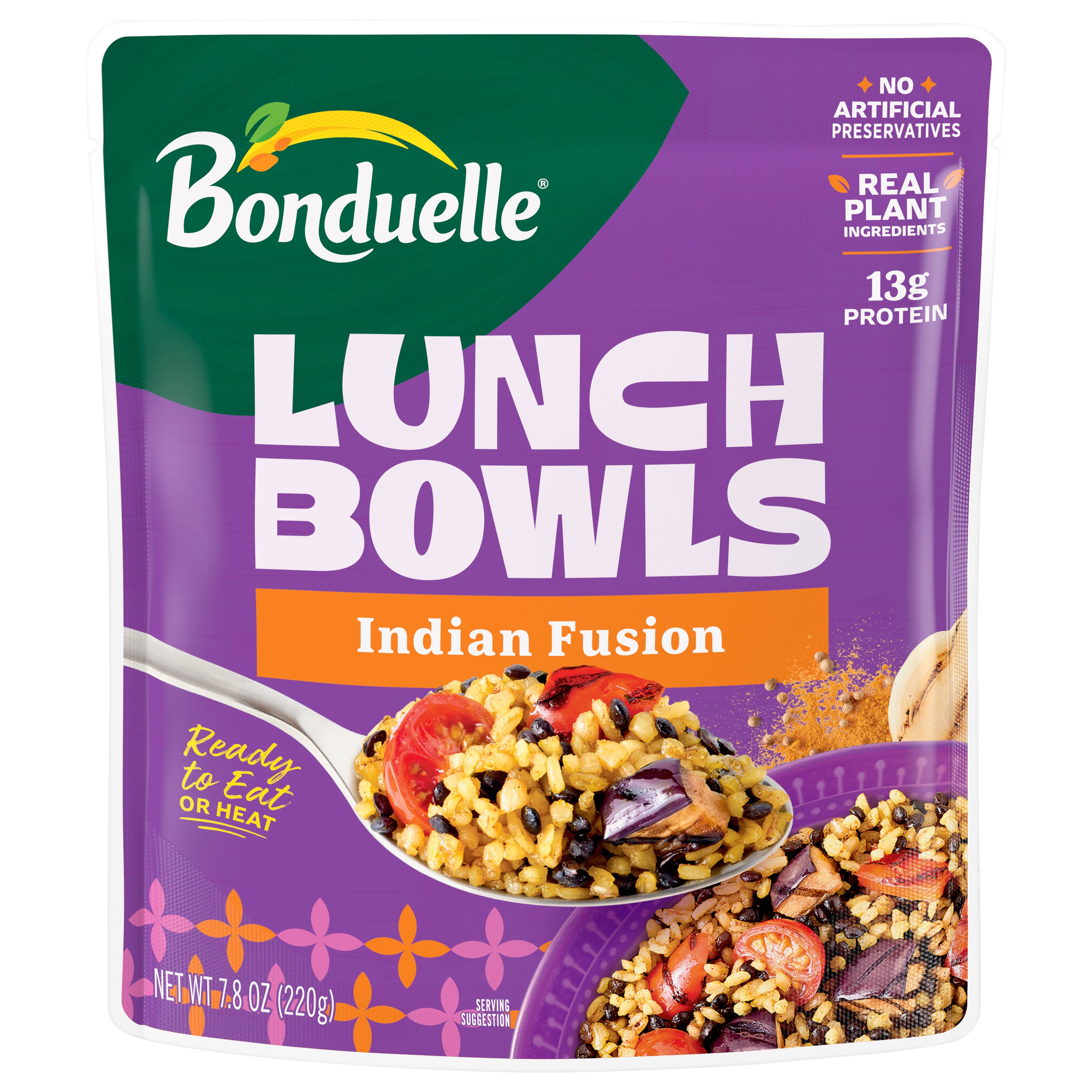 Bonduelle Indian Fusion Lunch Bowls 7.8 oz - Case of 6