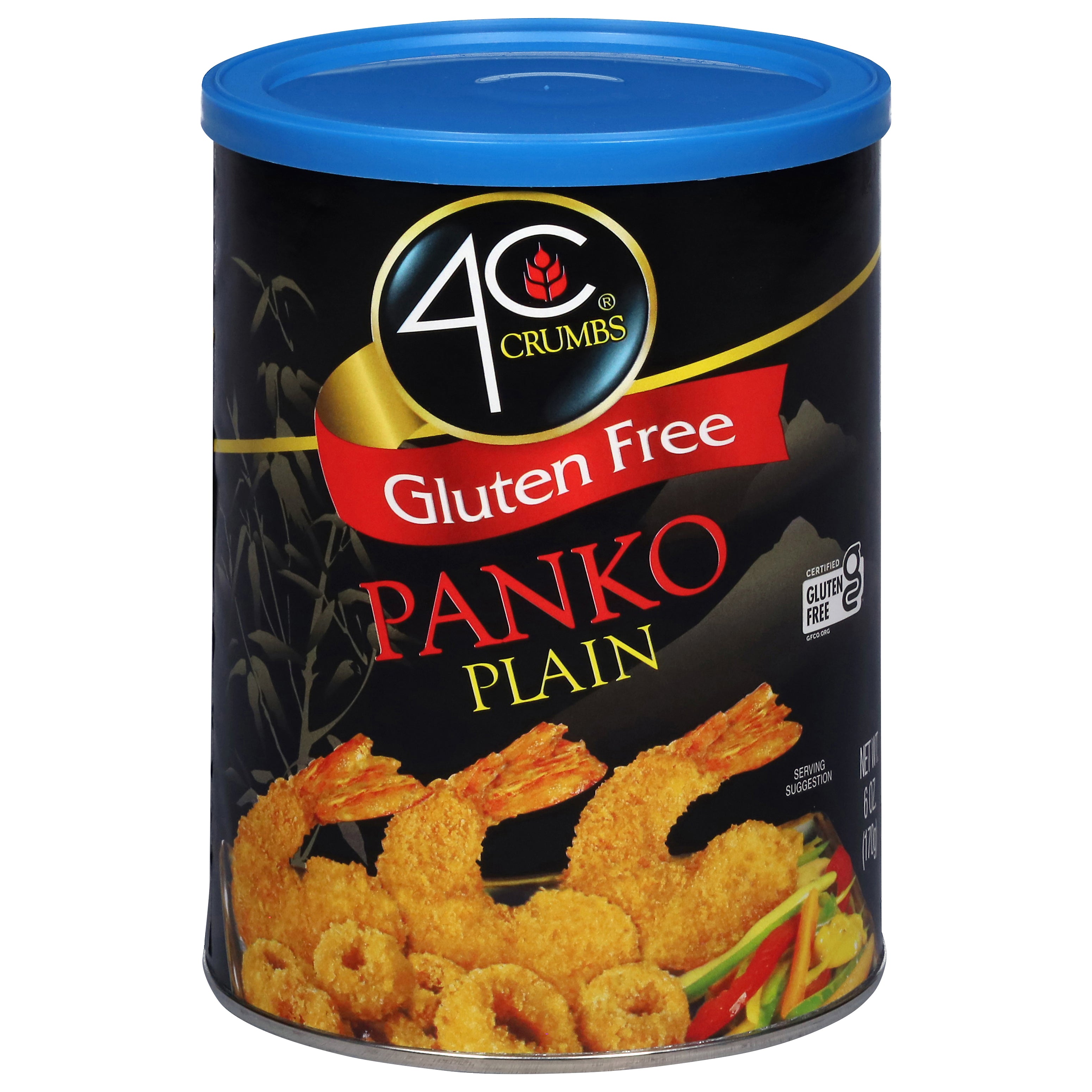 4C Gluten Free Panko Plain Crumbs 6 oz - Case of 6