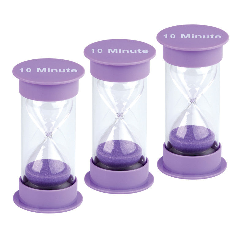TEACHER CREATED RESOURCES - Sand Timer, Medium, 10 Minute, Pack of 3