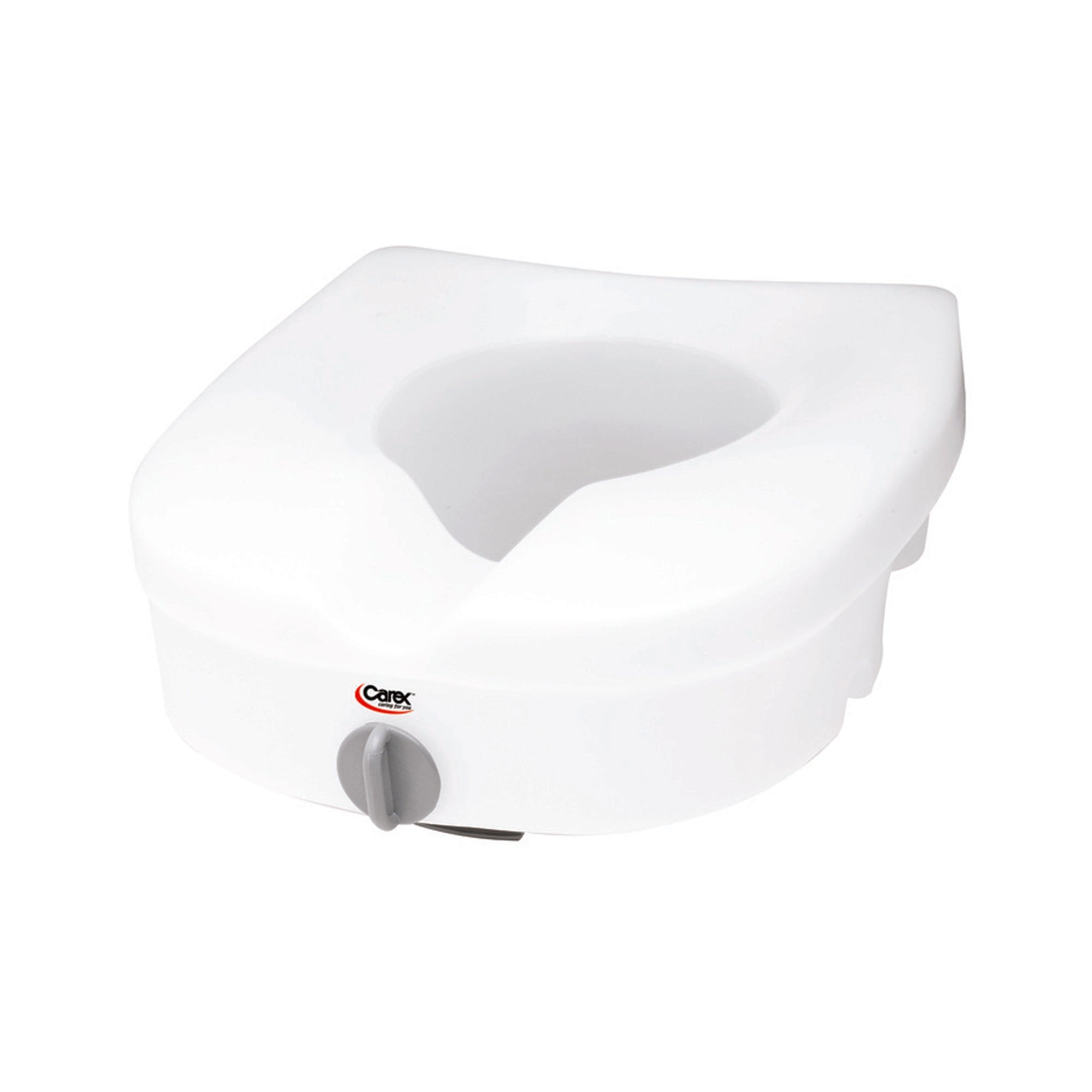 Apex-Carex Healthcare - Raised Toilet Seat E-Z Lock™ 5 Inch Height White 300 lbs. Weight Capacity [2/CS]