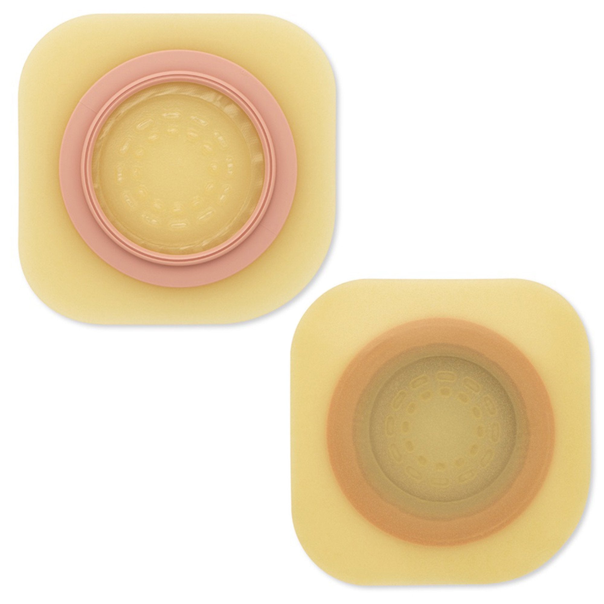 Hollister - Ostomy Barrier Pouchkins™ SoftFlex Precut, Standard Wear Adhesive without Tape 1-3/4 Inch Floating Flange Green Code System Polymer / Copolymer Plastic 1-1/4 Inch Opening [5/BX]