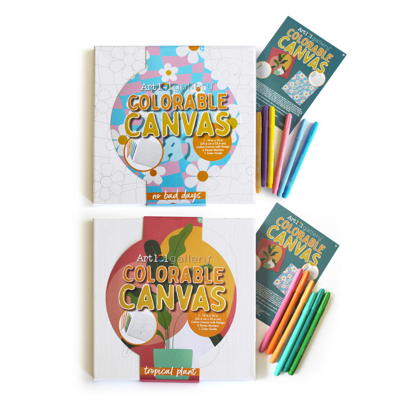 ART 101 - Colorable Canvas Wall Art Set 2-Pack