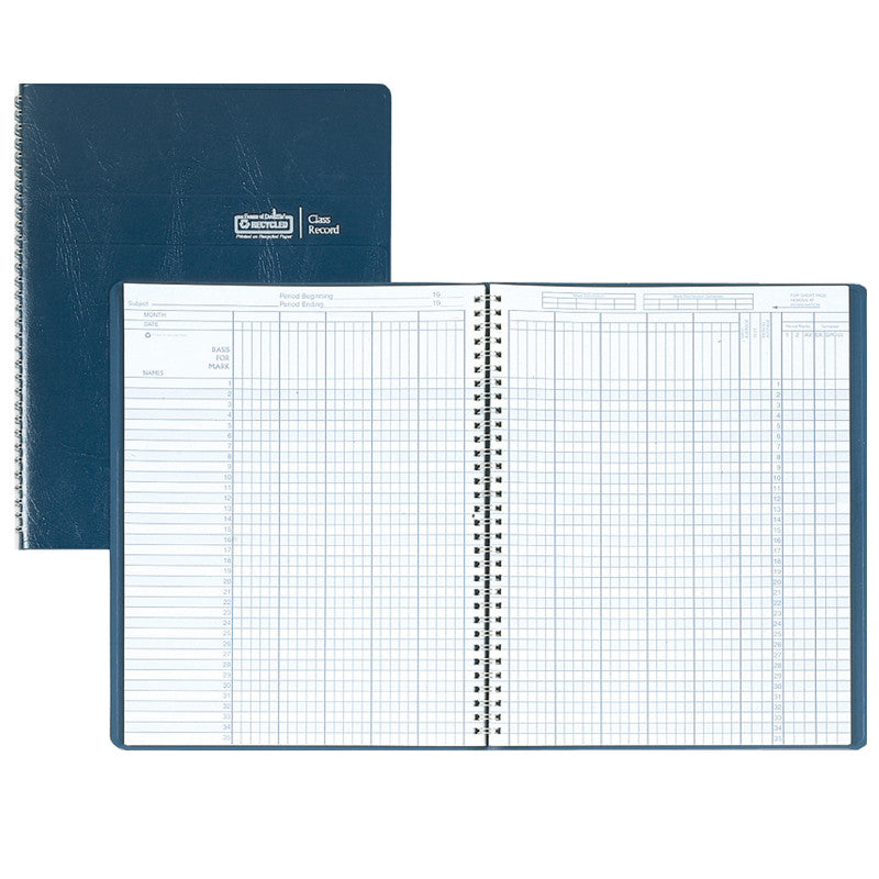 HOUSE OF DOOLITTLE - Class Record Book, 9-10 Weeks, Blue, Pack of 2