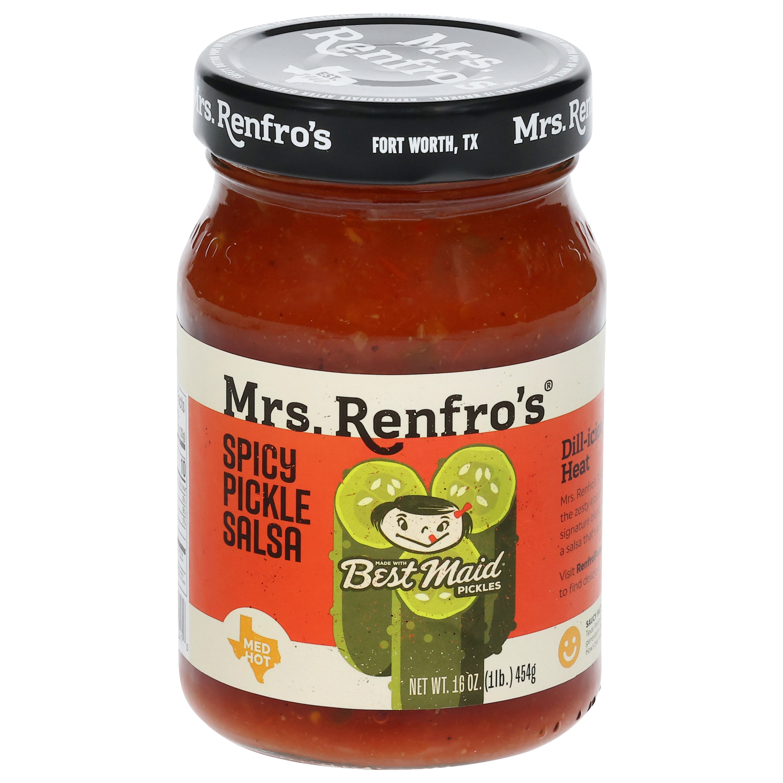 Mrs. Renfro's Med Hot Spicy Pickle Salsa 16 oz - Case of 6