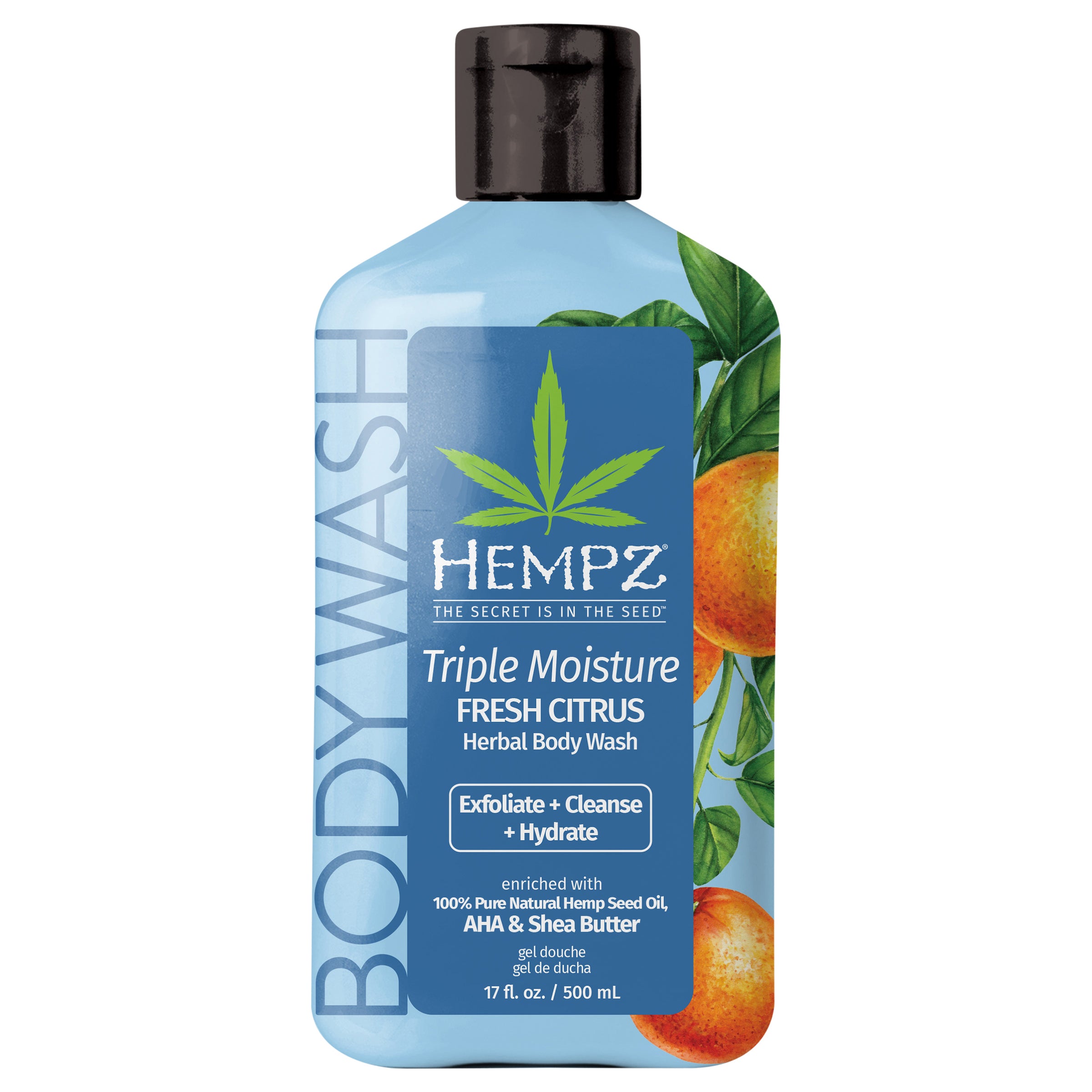 Hempz Triple Moisture Fresh Citrus Herbal Body Wash - Case of 1