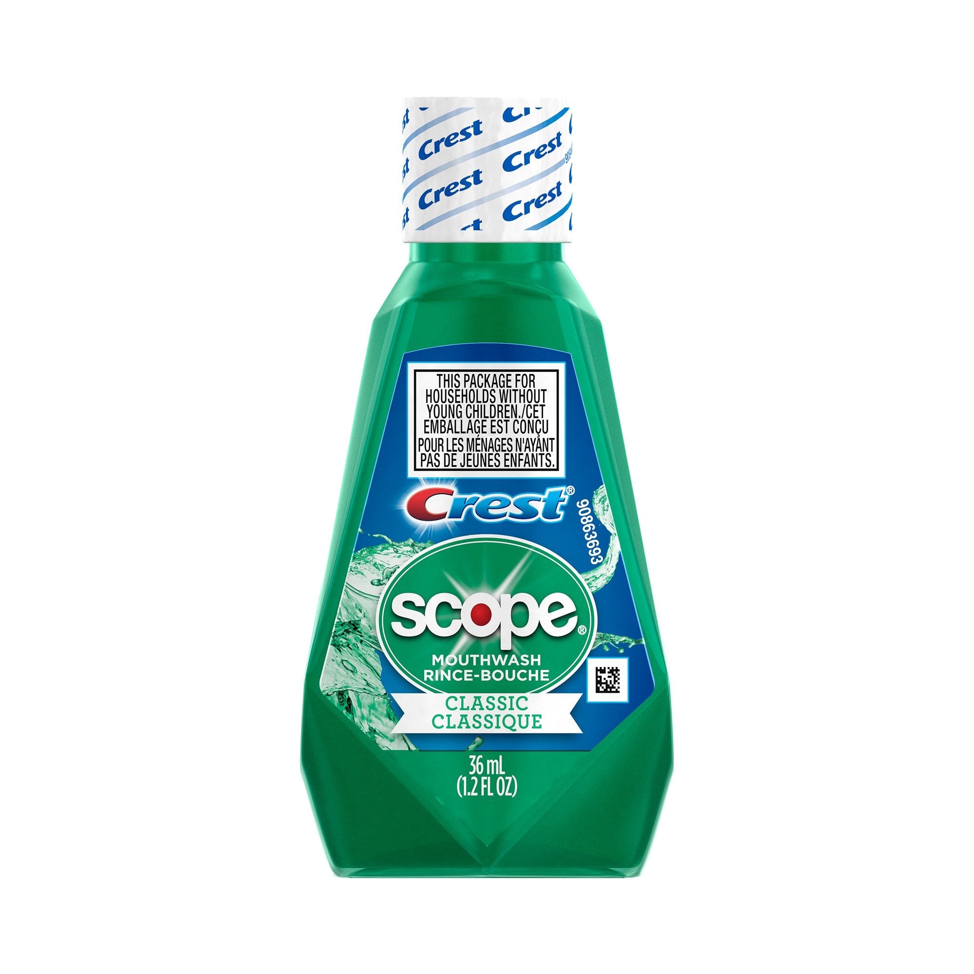 Procter & Gamble - Mouthwash Crest® Scope® Classic 1.2 oz. Original Mint Flavor [180/CS]