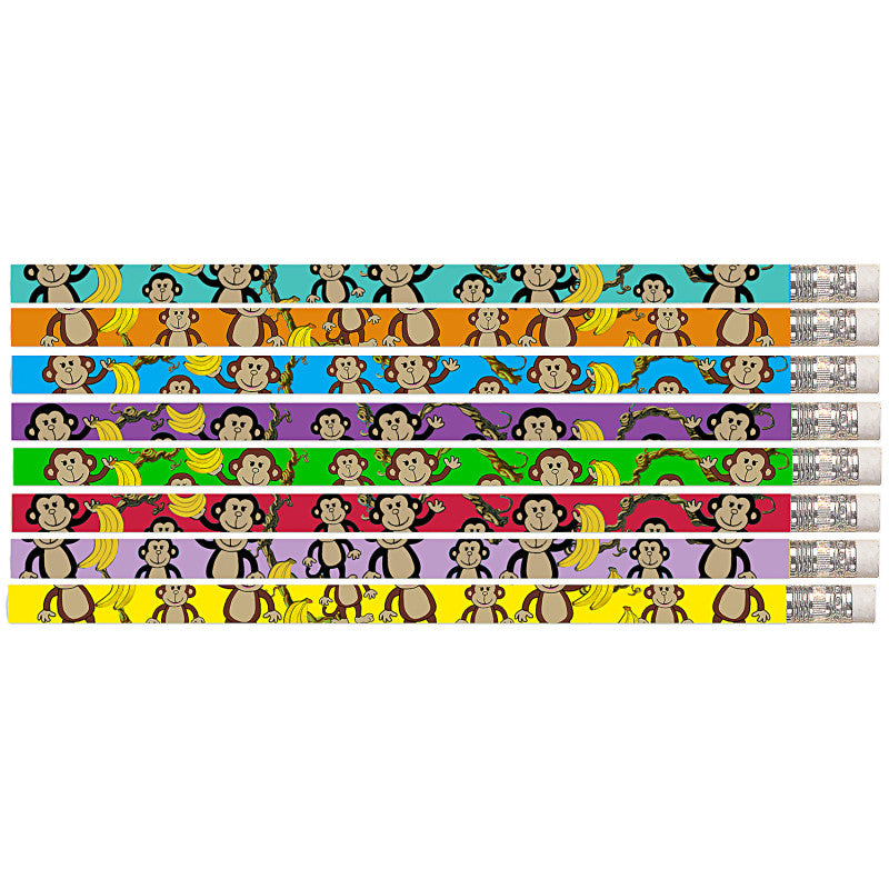 MUSGRAVE PENCIL COMPANY - Dancin’ Monkey Motivational Pencils, 12 Per Pack, 12 Packs