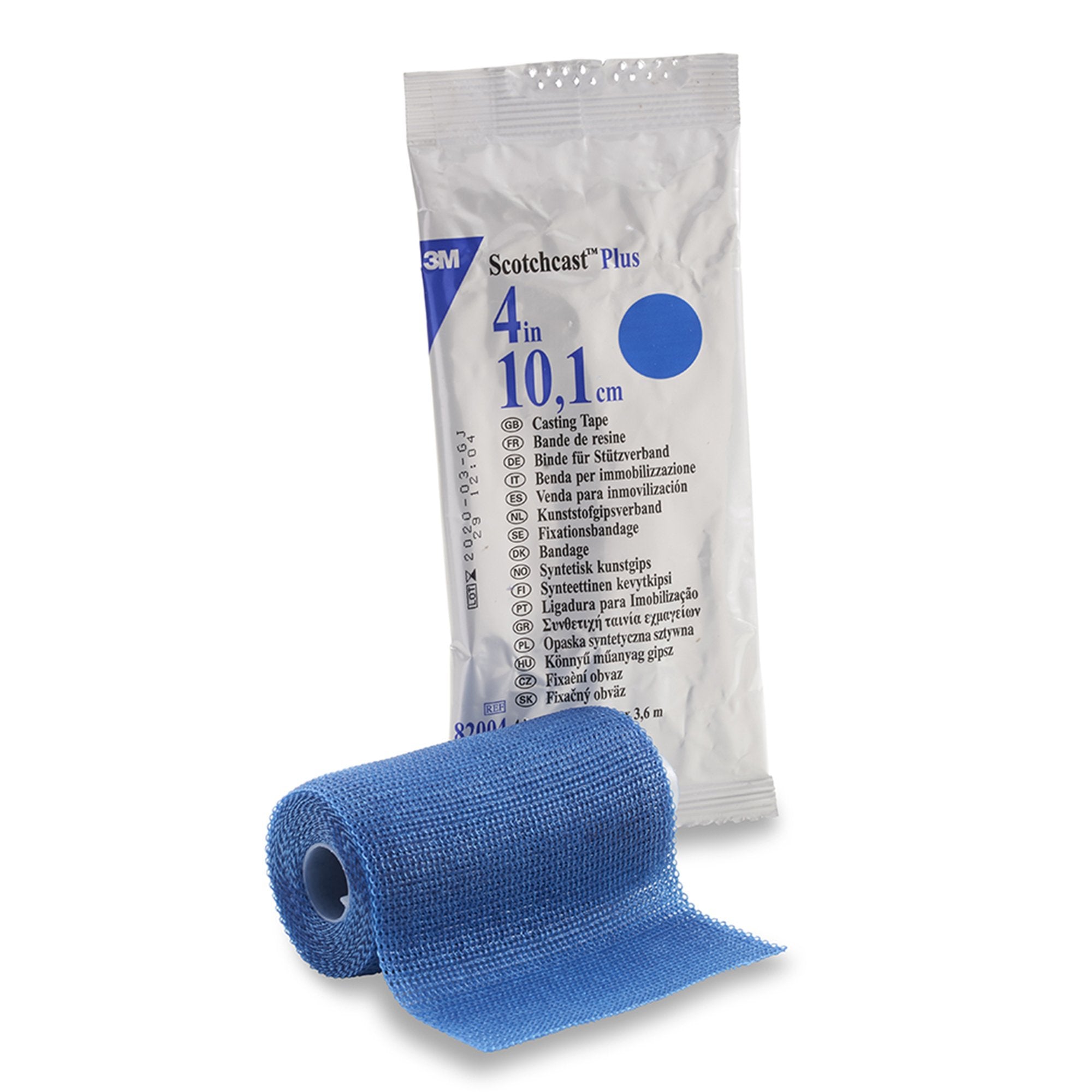Solventum Corporation - Cast Tape 3M™ Scotchcast™ Plus 4 Inch X 12 Foot Fiberglass / Resin Blue [1/RL]