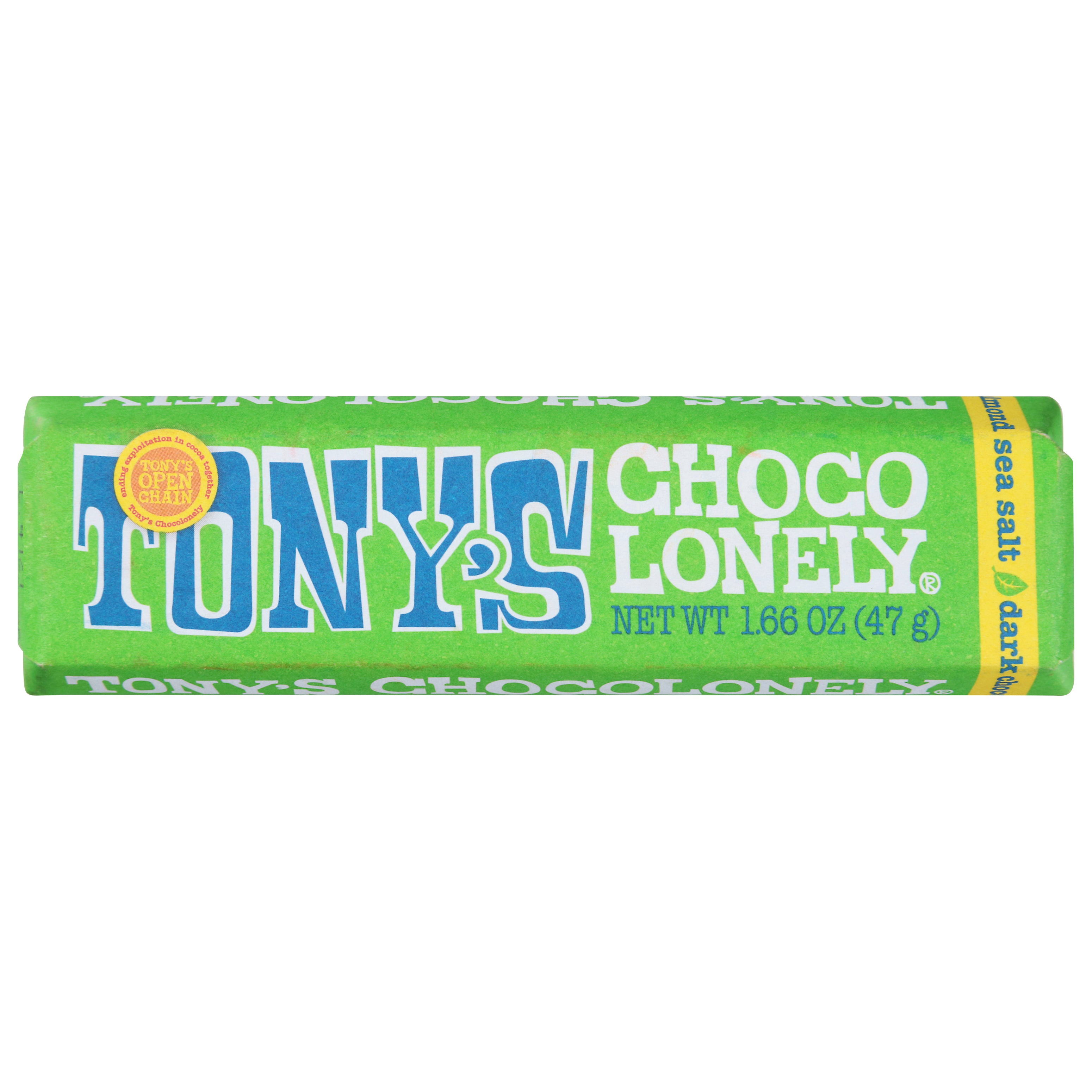 Tony's Chocolonely Almond Sea Salt Dark Chocolate 1.66 oz - Case of 20