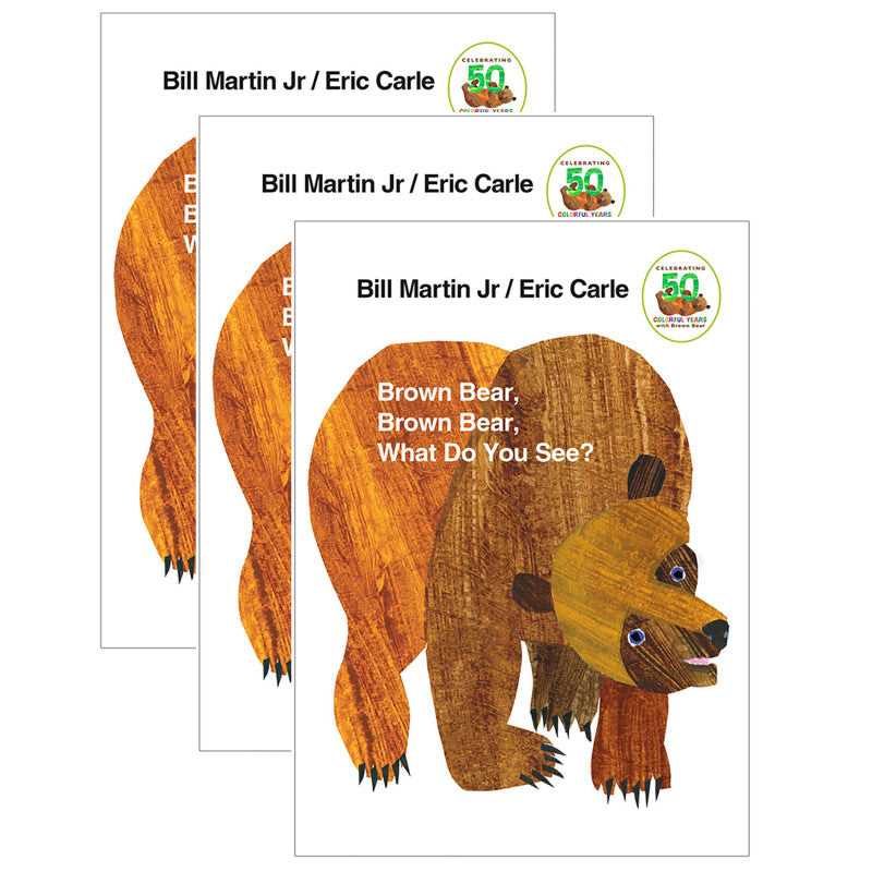 MACMILLAN PUBLISHERS - Brown Bear, Brown Bear What Do You See?, Board Book, Pack of 3