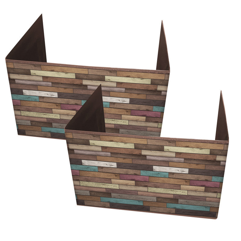 TEACHER CREATED RESOURCES - Reclaimed Wood Design Privacy Screen, Pack of 2