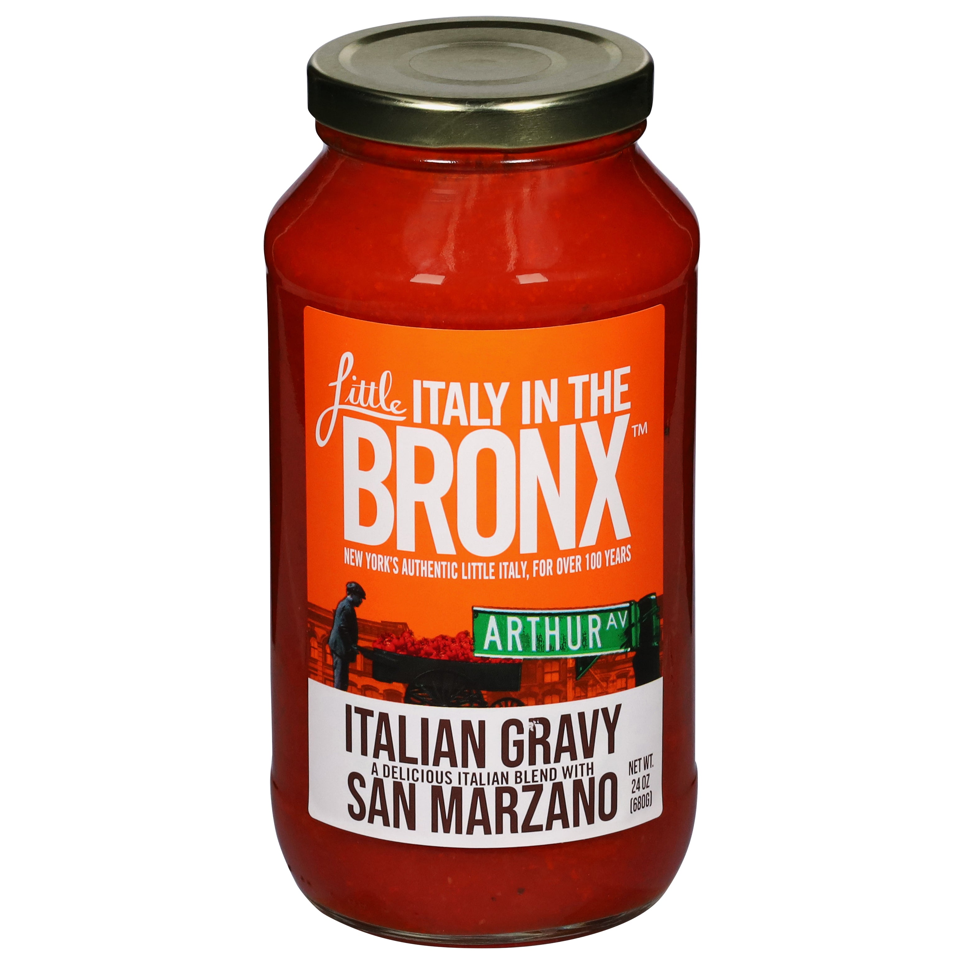 Little Italy in the Bronx Italian Gravy Dinner Sauce 24 oz - Case of 6