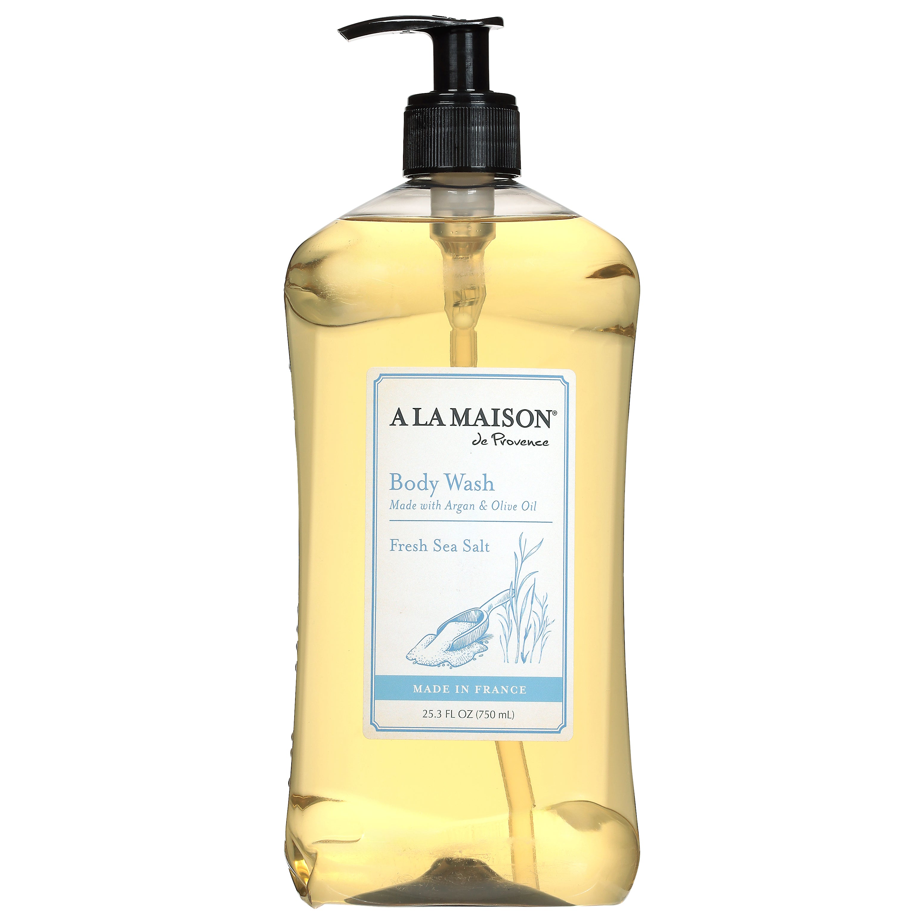 A la Maison de Provence Fresh Sea Salt Body Wash 25.3 fl oz - Case of 1