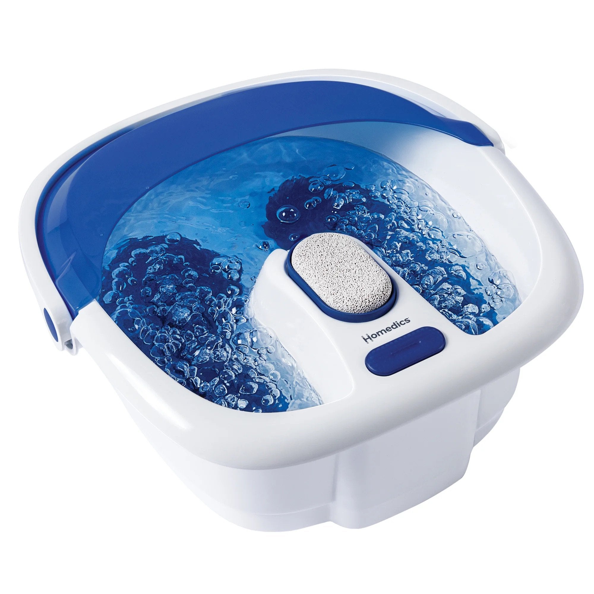HoMedics USA LLC - Foot Bath with Heat Boost HoMedics® Bubble Bliss Elite Blue / White Plastic [1/EA]