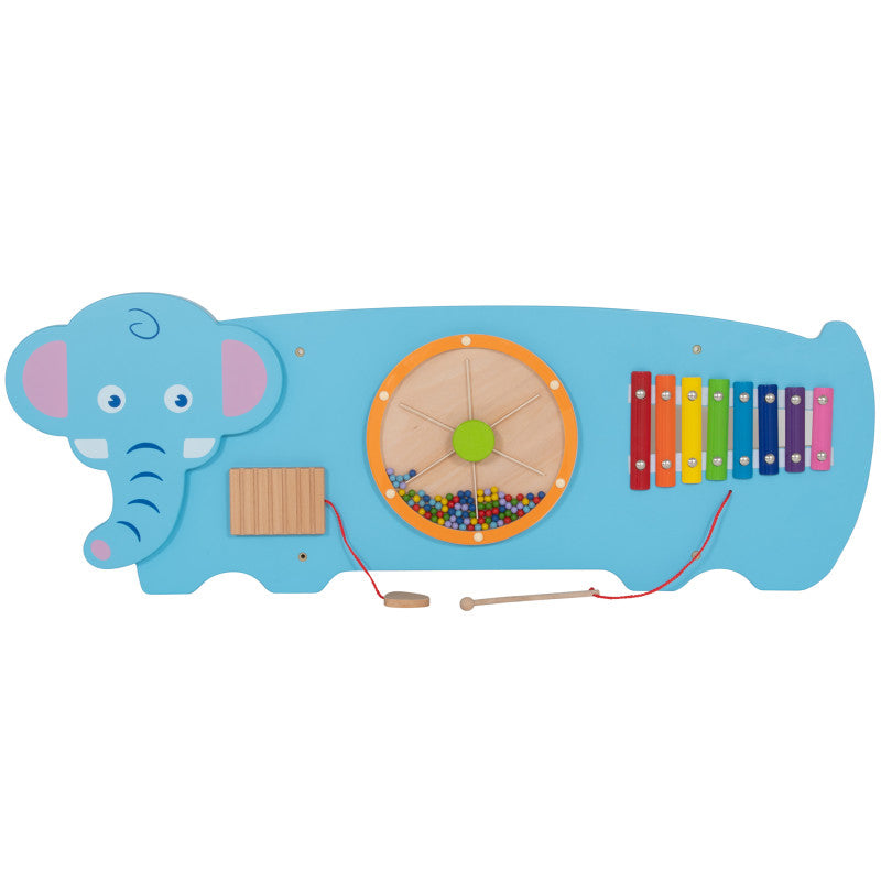 LEARNING ADVANTAGE - Elephant Activity Wall Panel - 18m+ - Toddler Activity Center