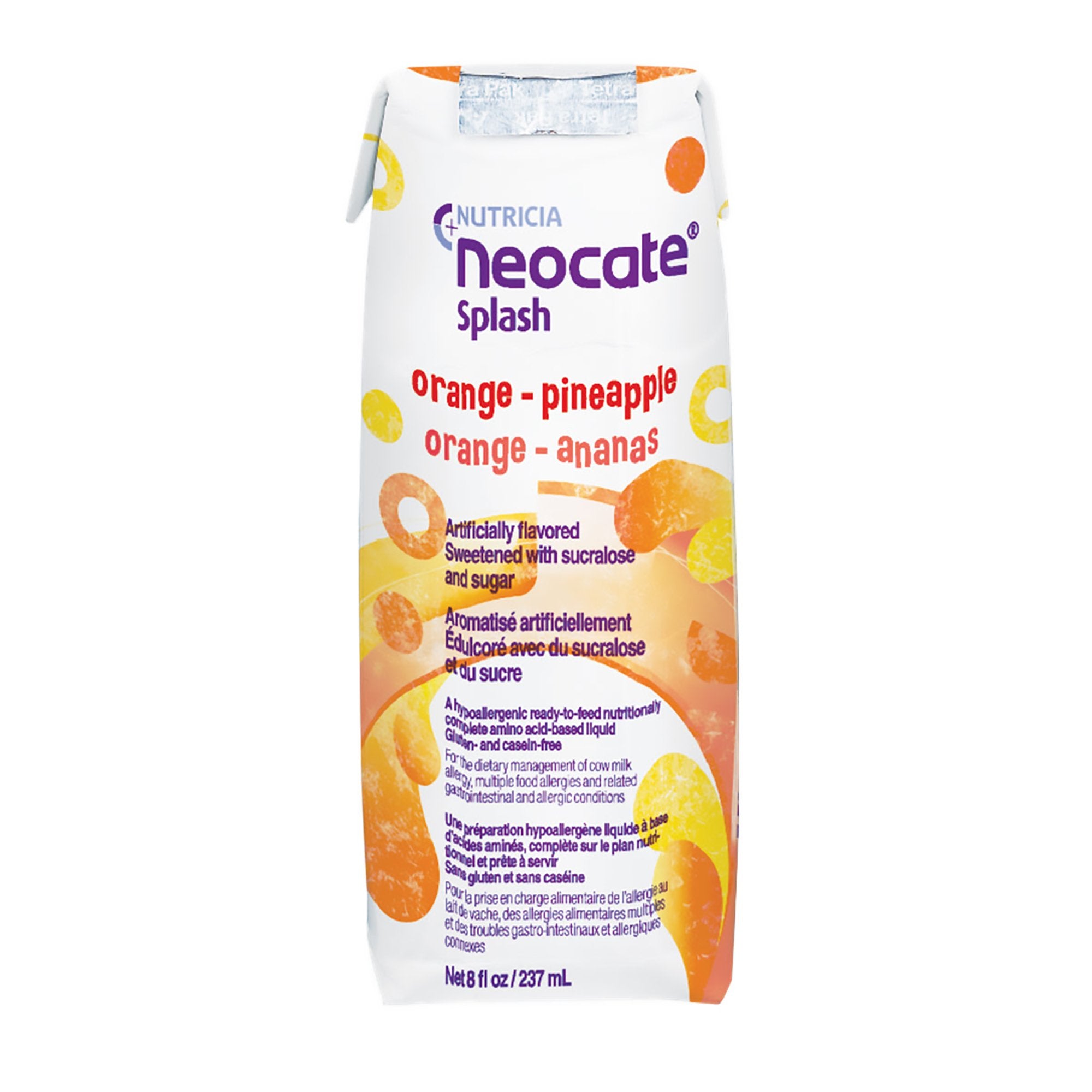 Nutricia North America - Pediatric Oral Supplement Neocate® Splash Orange / Pineapple Flavor 8 oz. Carton Liquid Amino Acid Food Allergies [1/EA]