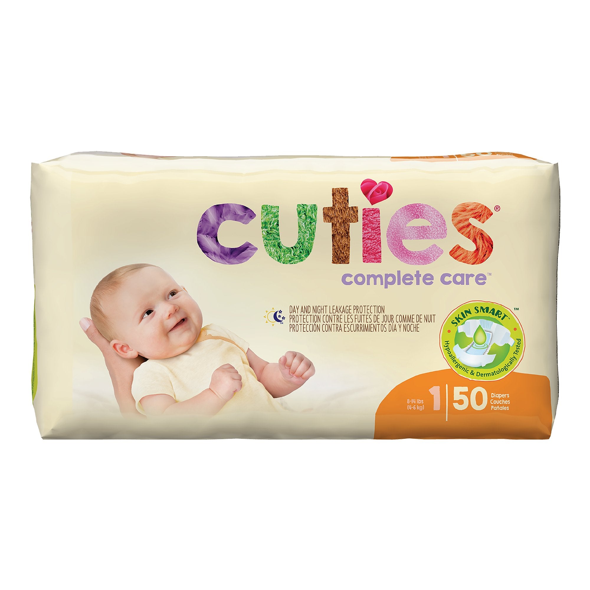 First Quality - Unisex Baby Diaper Cuties® Complete Care Size 1 Disposable Heavy Absorbency [1/PK]