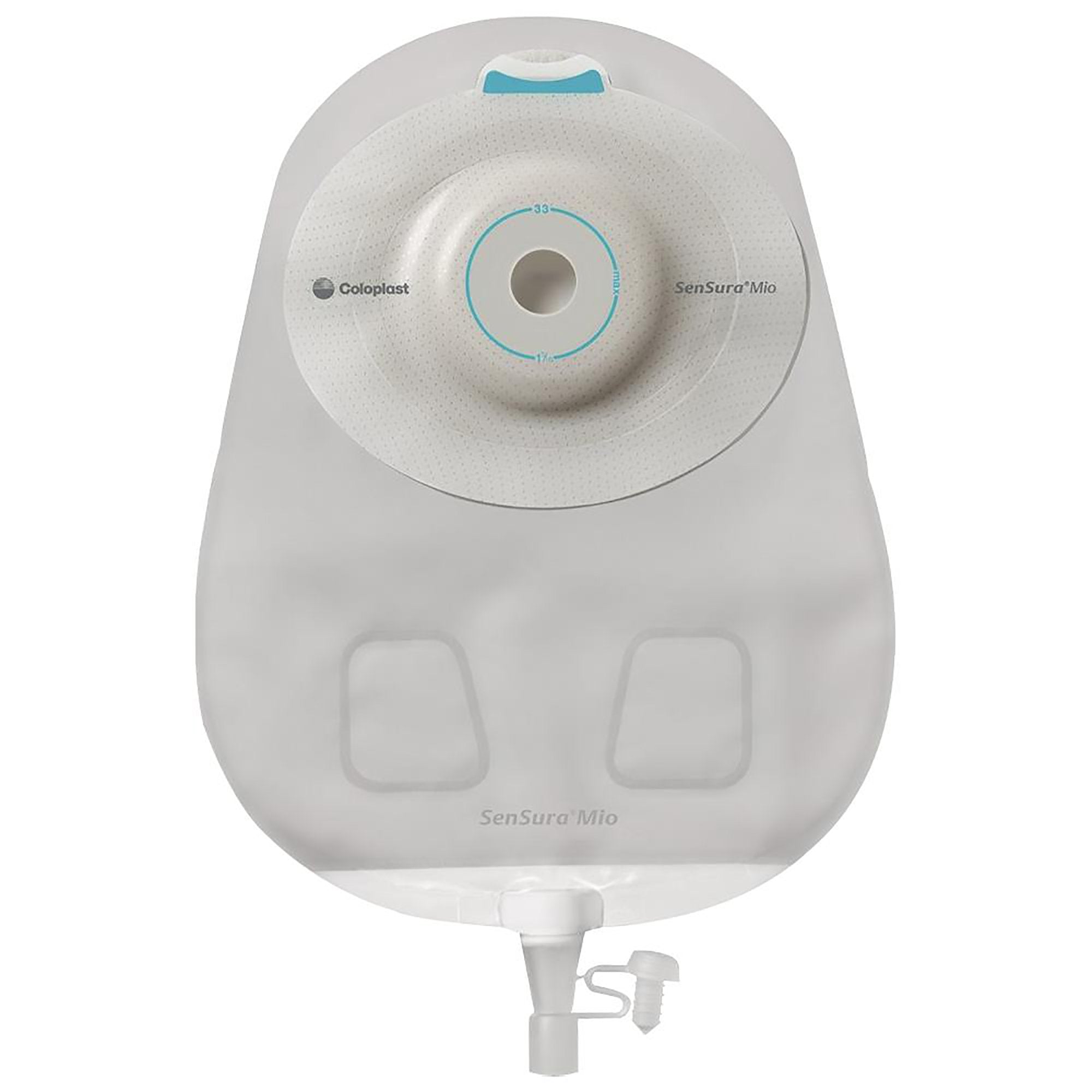 Coloplast - Urostomy Pouch SenSura® Mio Convex One-Piece System 10-1/2 Inch Length, Maxi Convex Light, Pre-Cut 1 Inch Stoma Drainable [10/BX]