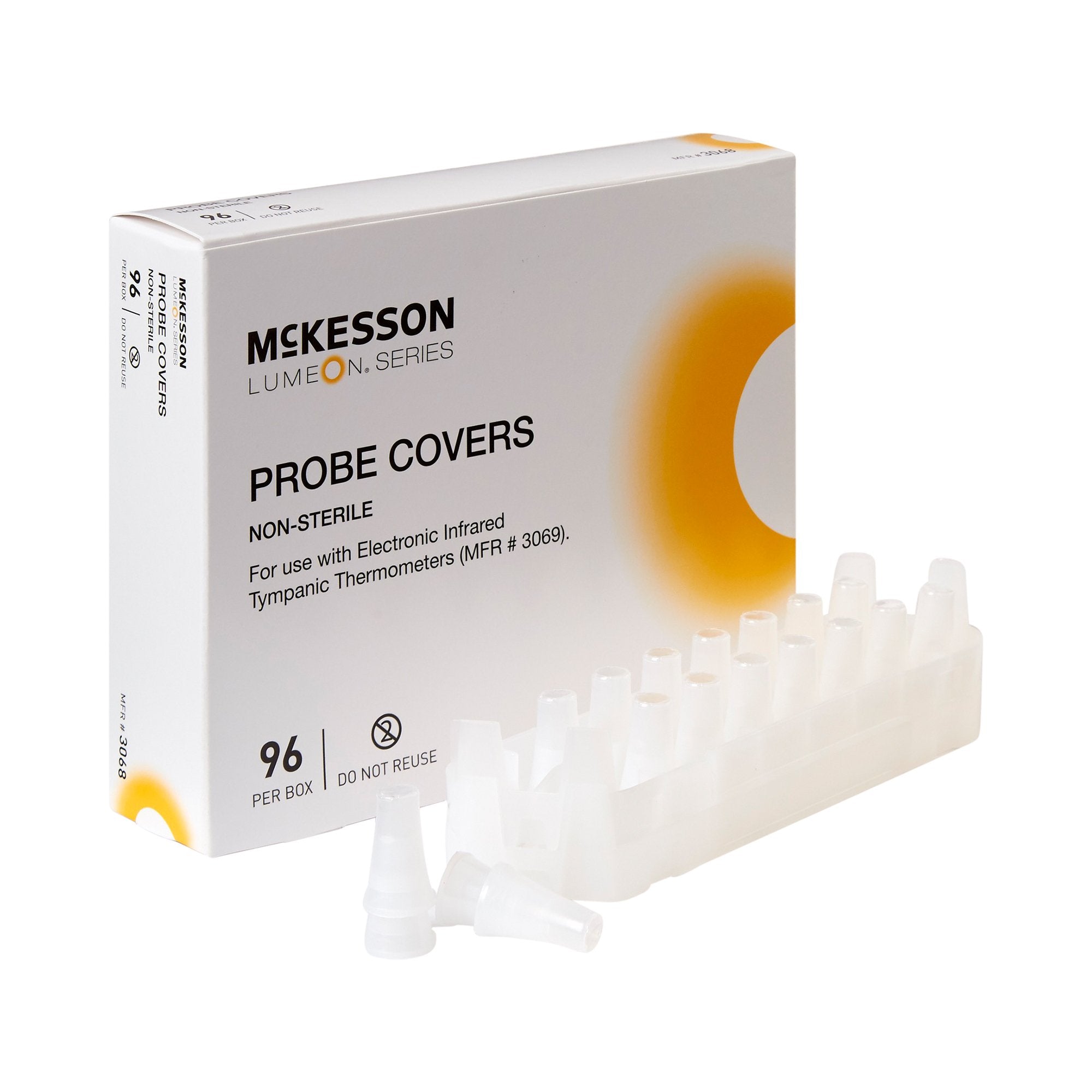 McKesson Brand - Tympanic Thermometer Probe Cover McKesson LUMEON™ For use with Tympanic Thermometers 96 per Box [2112/CS]