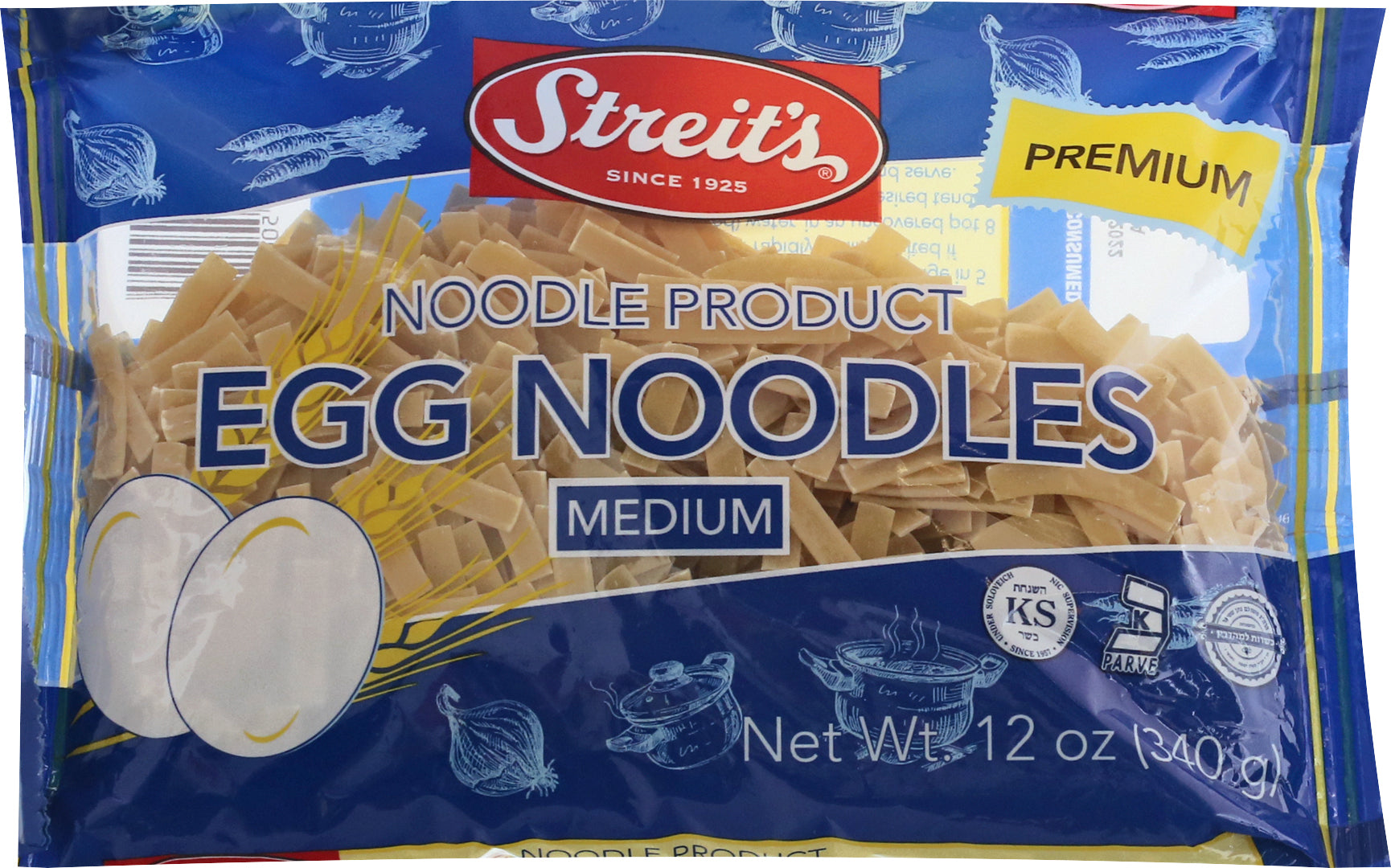 Streit's Medium Egg Noodles 12 oz - Case of 12