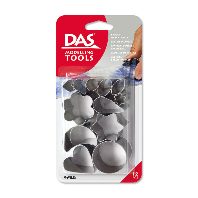 Modeling Clay Tools, Metal Cutters, 12 Pieces