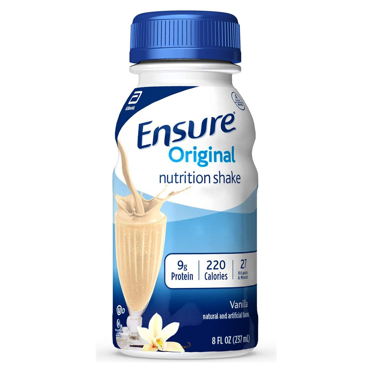 Abbott Nutrition - Oral Supplement Ensure® Original Therapeutic Nutrition Shake Vanilla Flavor Liquid 8 oz. Bottle [1/EA]