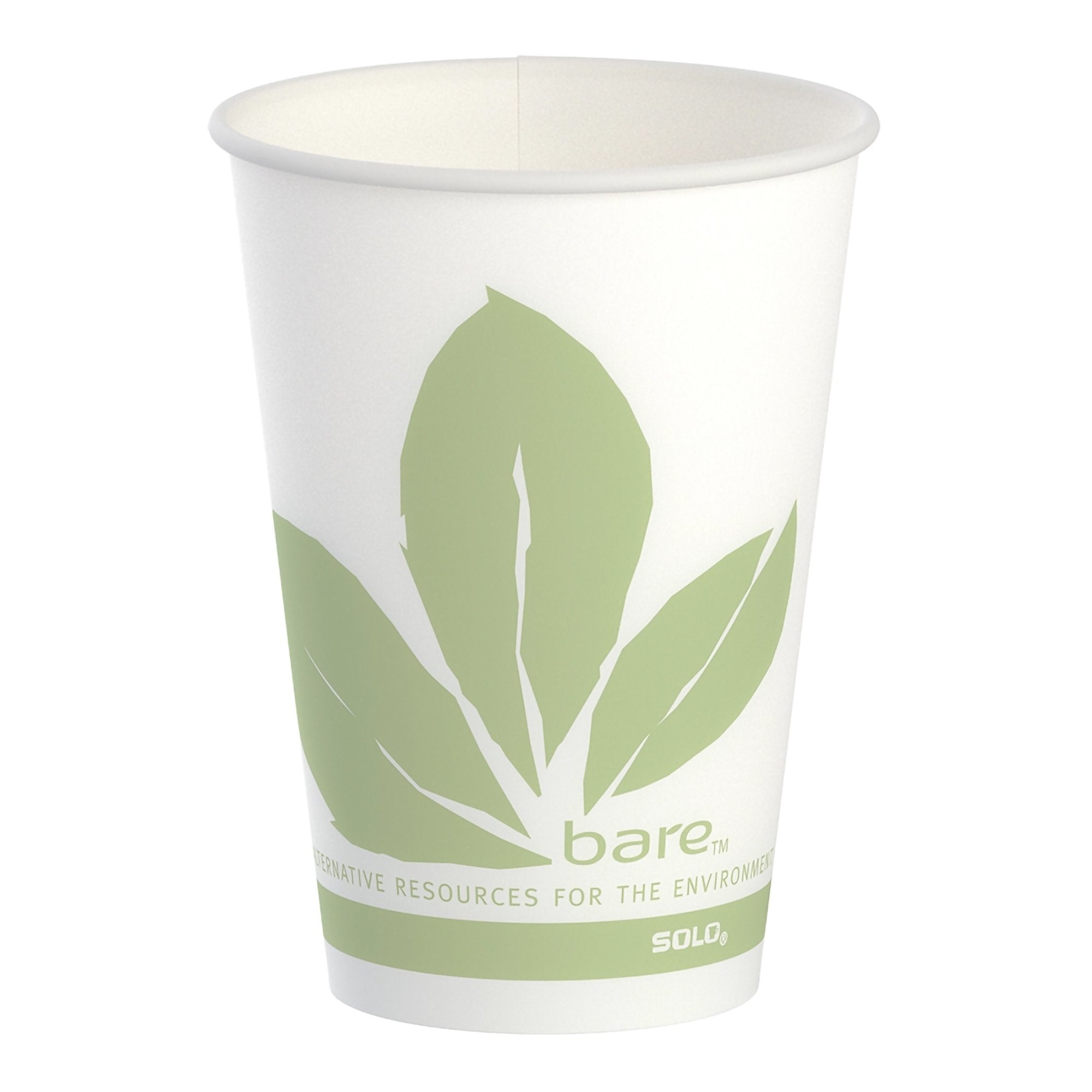 RJ Schinner Co - Drinking Cup Bare® Eco-Forward® 7 oz. Leaf Print Wax Coated Paper Disposable [1/PK]