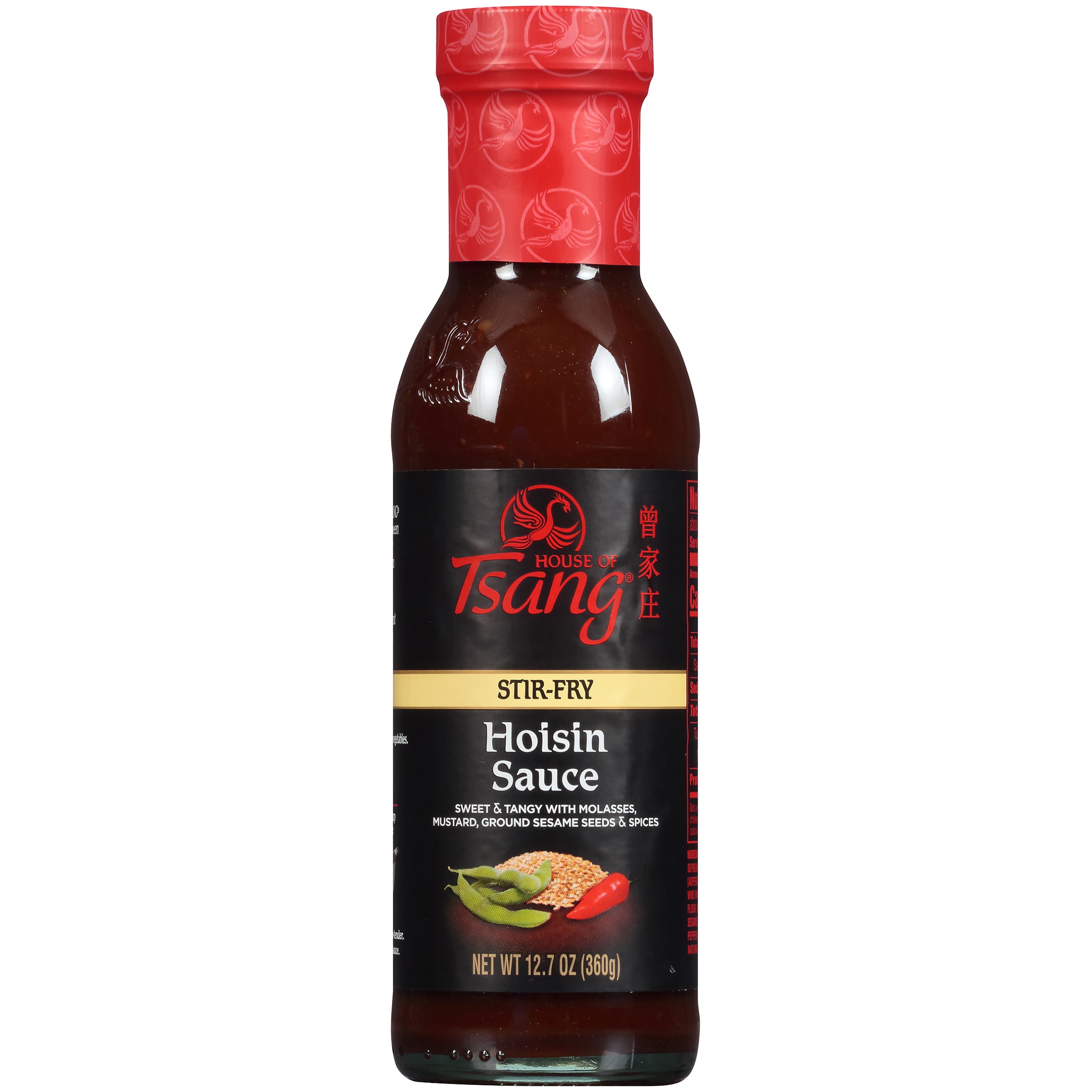 House of Tsang Hoisin Stir-Fry Sauce 12.4 oz. Bottle - Case of 6