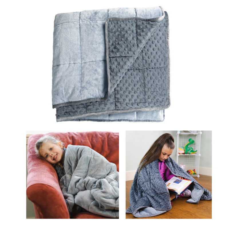 BOUNCYBAND - Sensory Weighted Dual Texture Shoulder Wrap for Kids, 40" x 12"