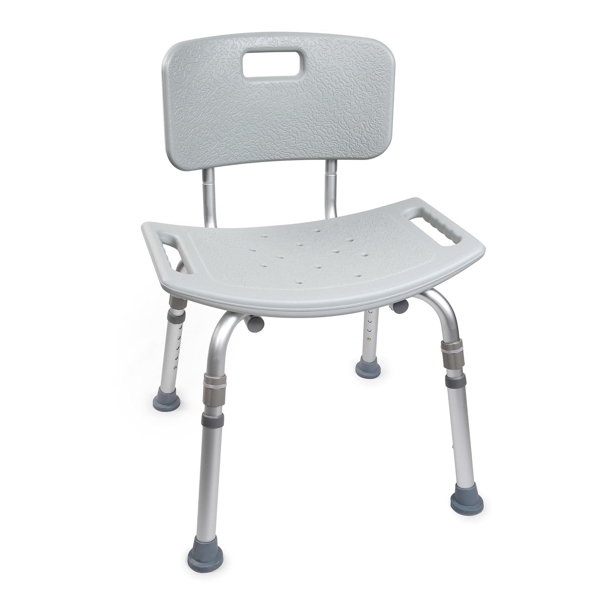 McKesson Brand - Bath Bench McKesson Without Arms Aluminum Frame Removable Backrest 19-1/4 Inch Seat Width 300 lbs. Weight Capacity [1/EA] (1128905_EA)